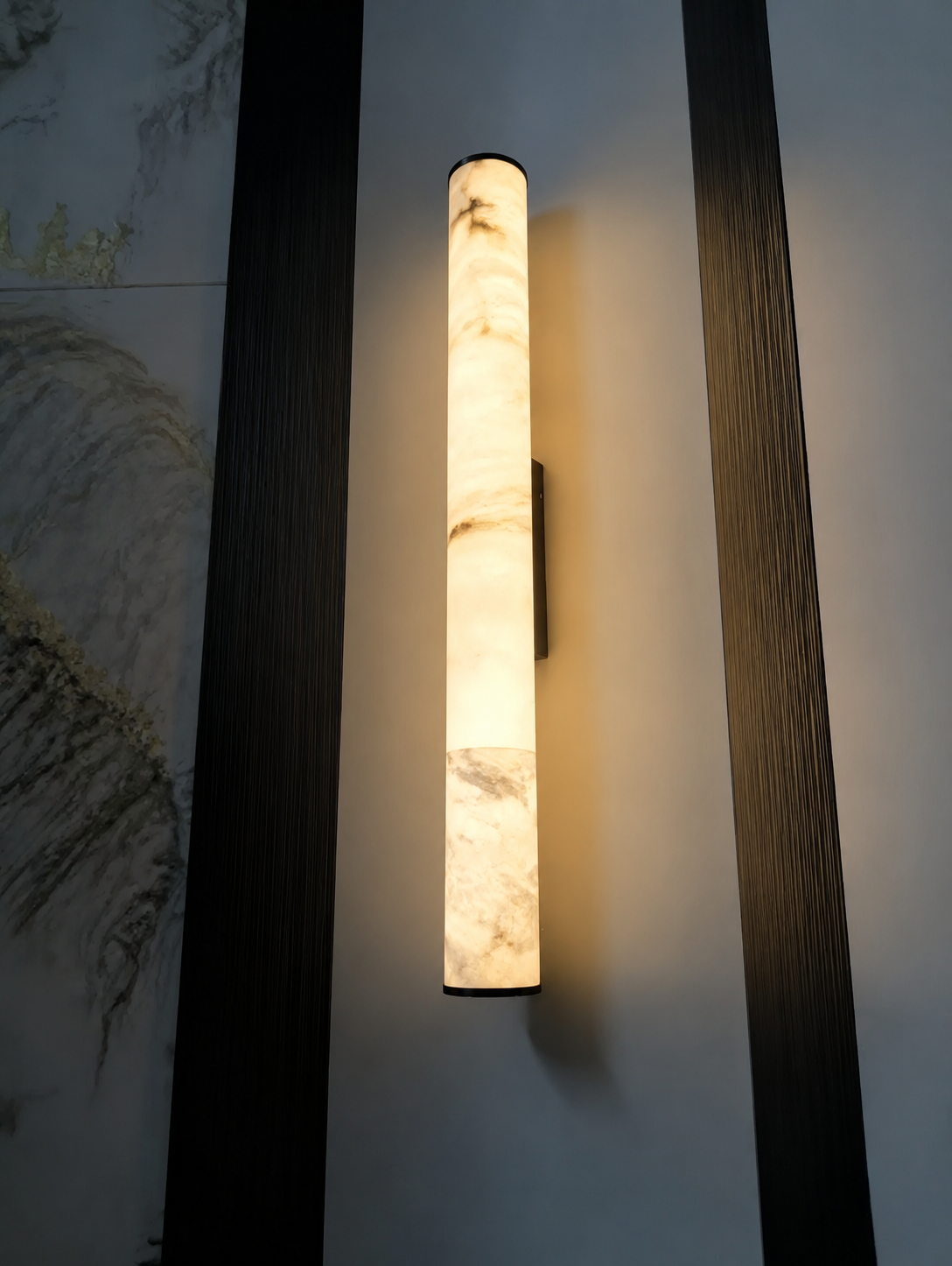 Marin | Alabaster Tube Wall Sconce