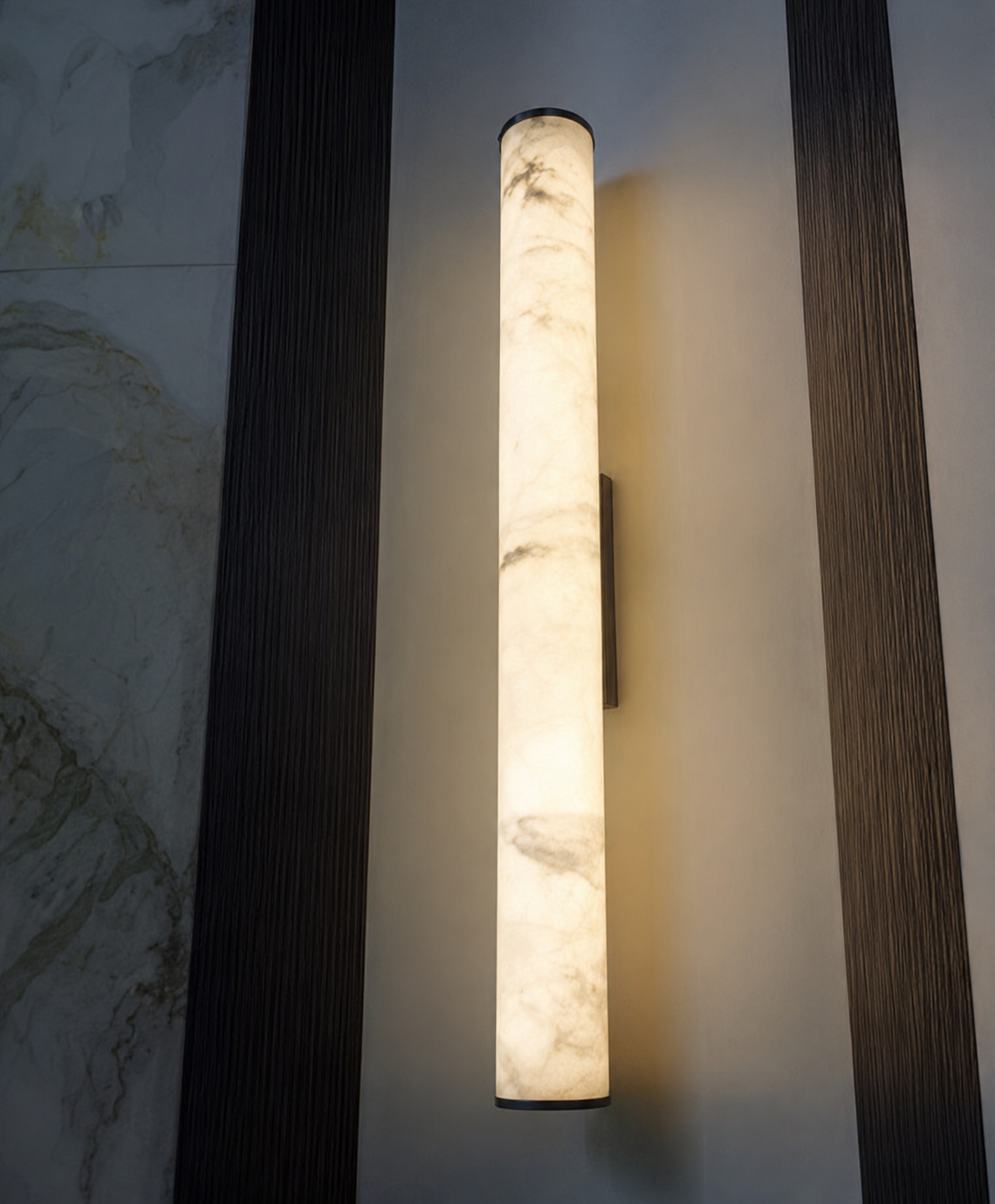 Marin | Alabaster Tube Wall Sconce