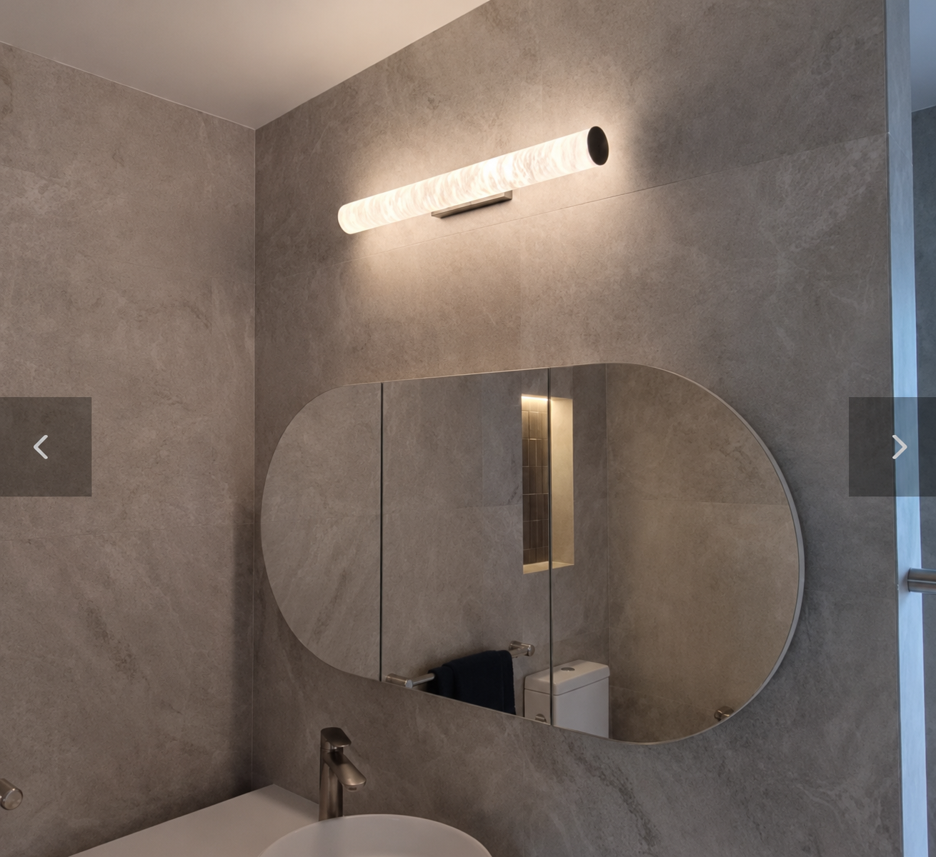 Marin | Alabaster Tube Wall Sconce