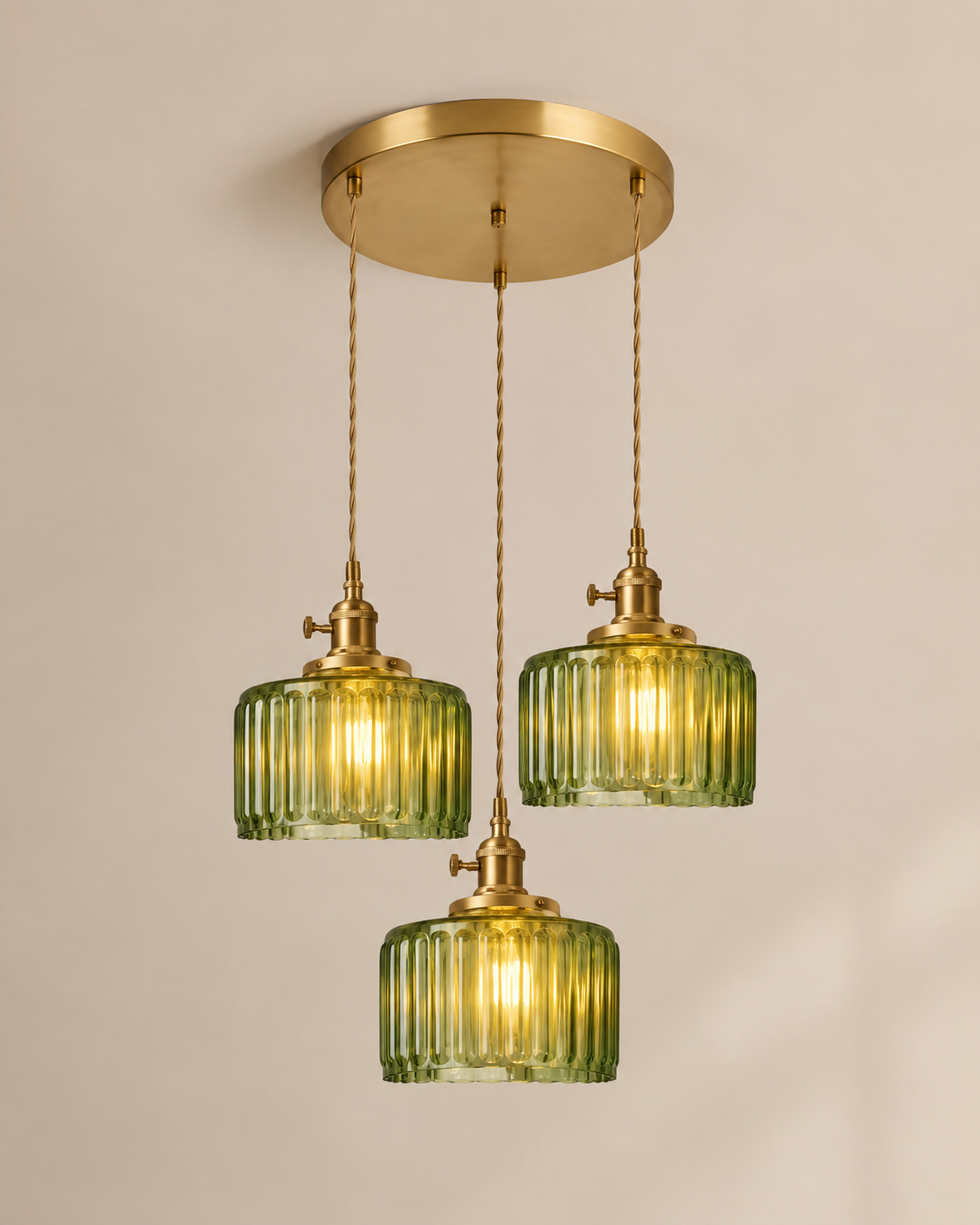 Emi | Fluted Glass Pendant Light