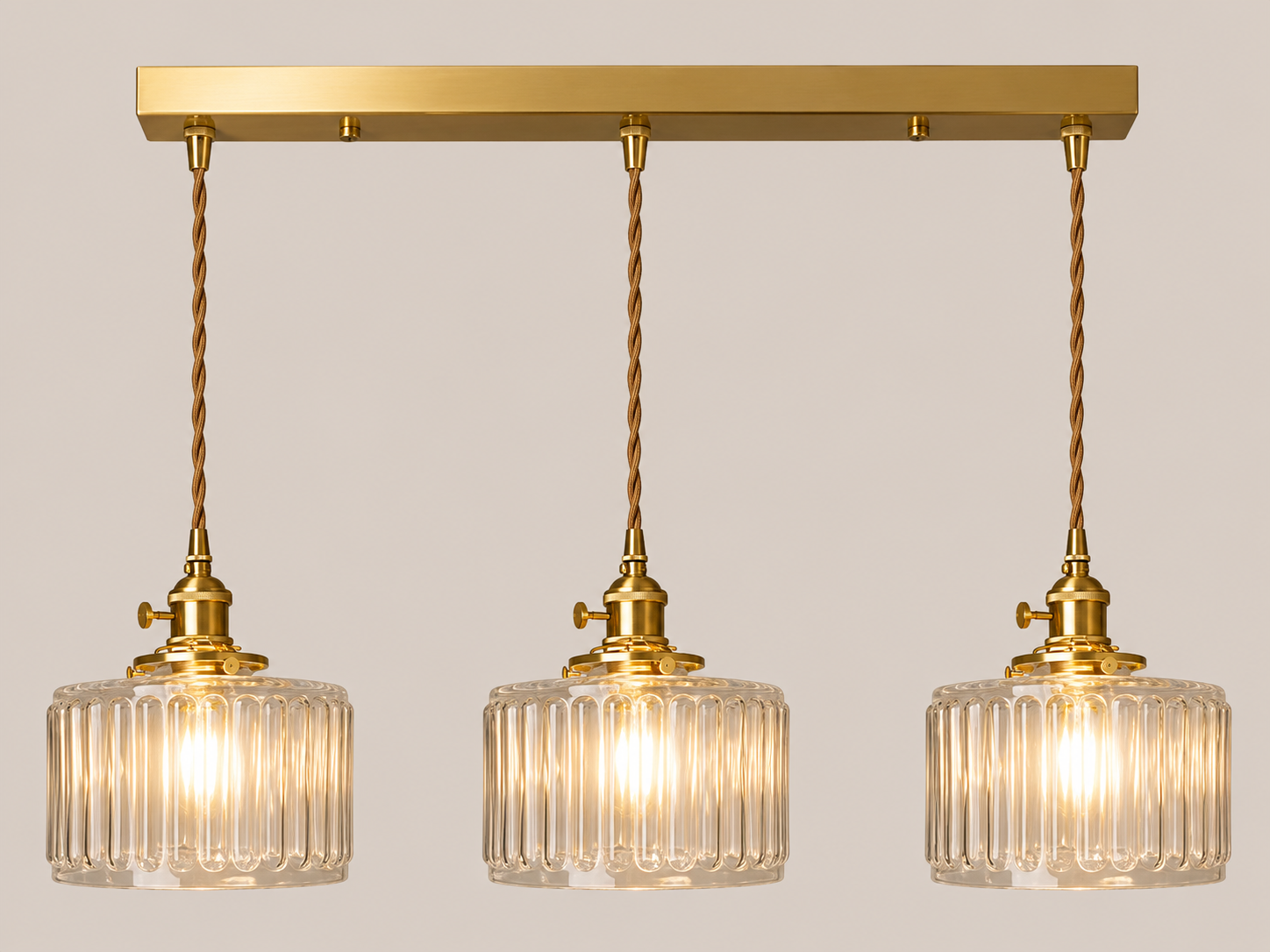 Emi | Fluted Glass Pendant Light