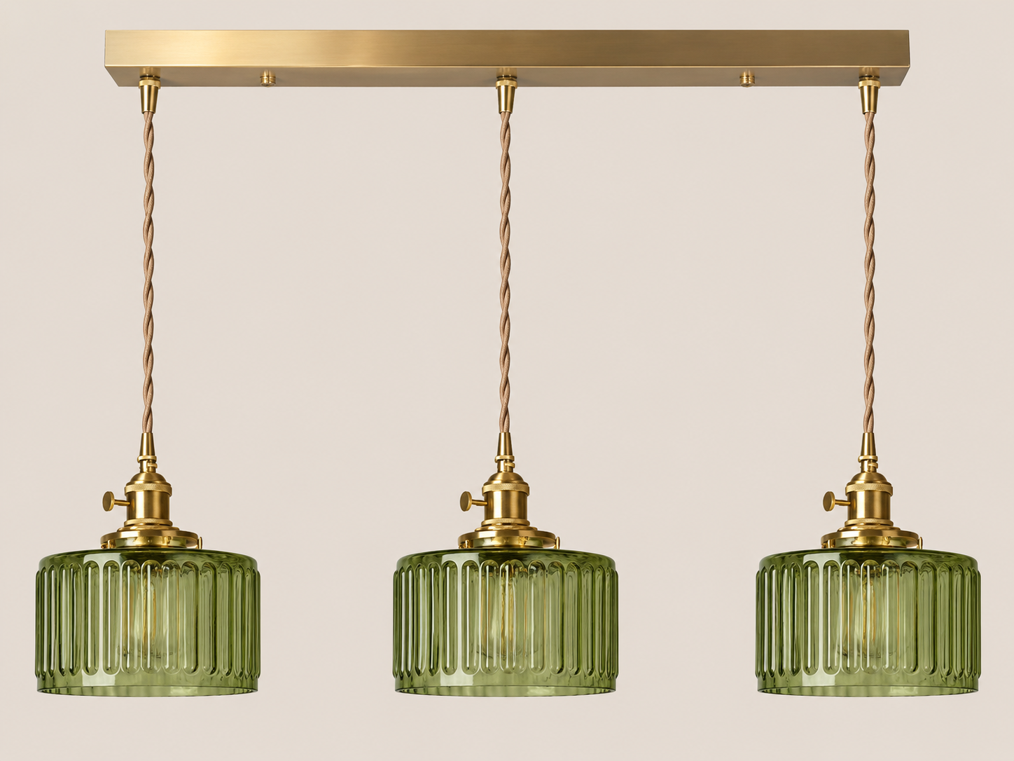 Emi | Fluted Glass Pendant Light