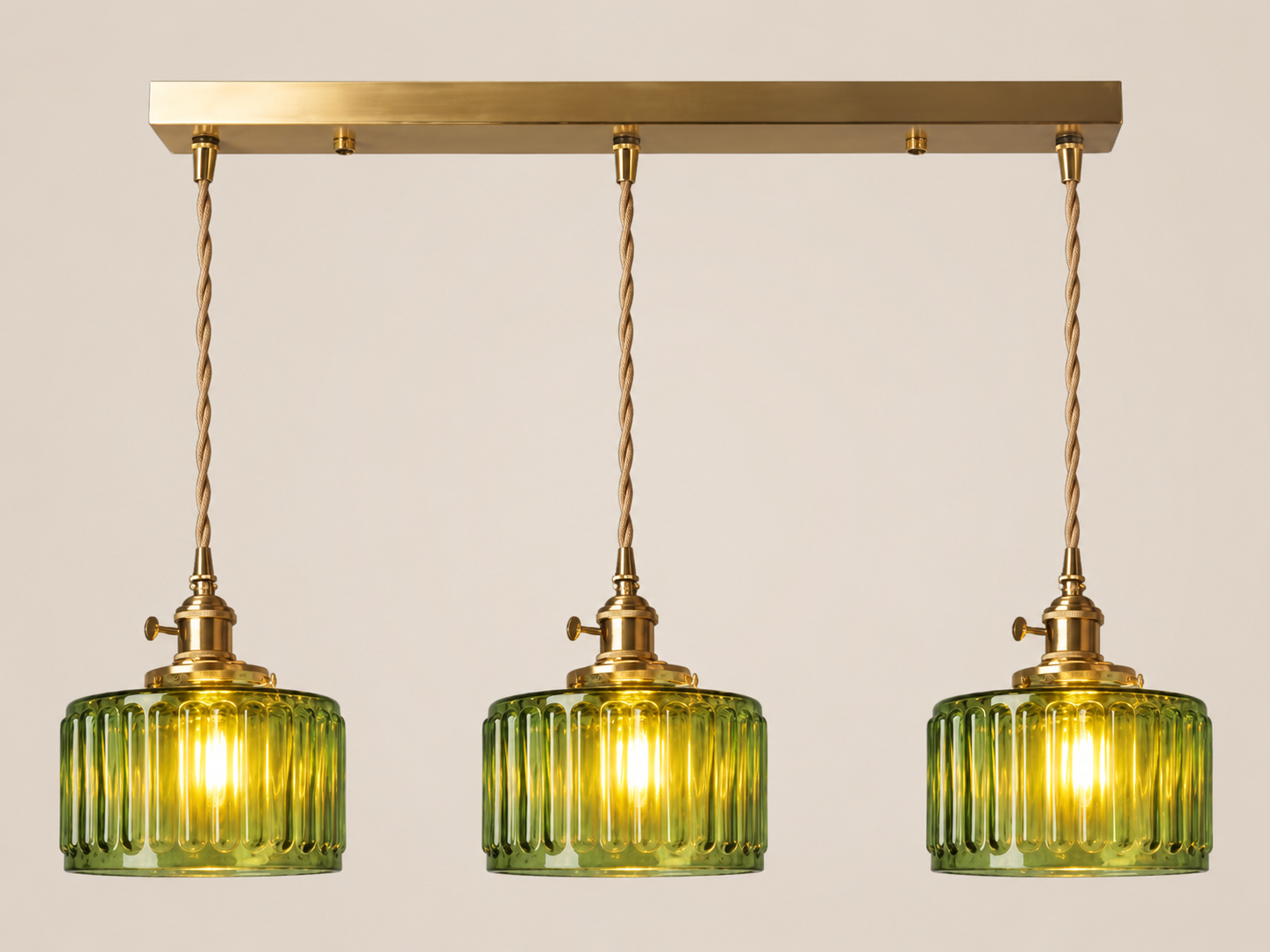 Emi | Fluted Glass Pendant Light