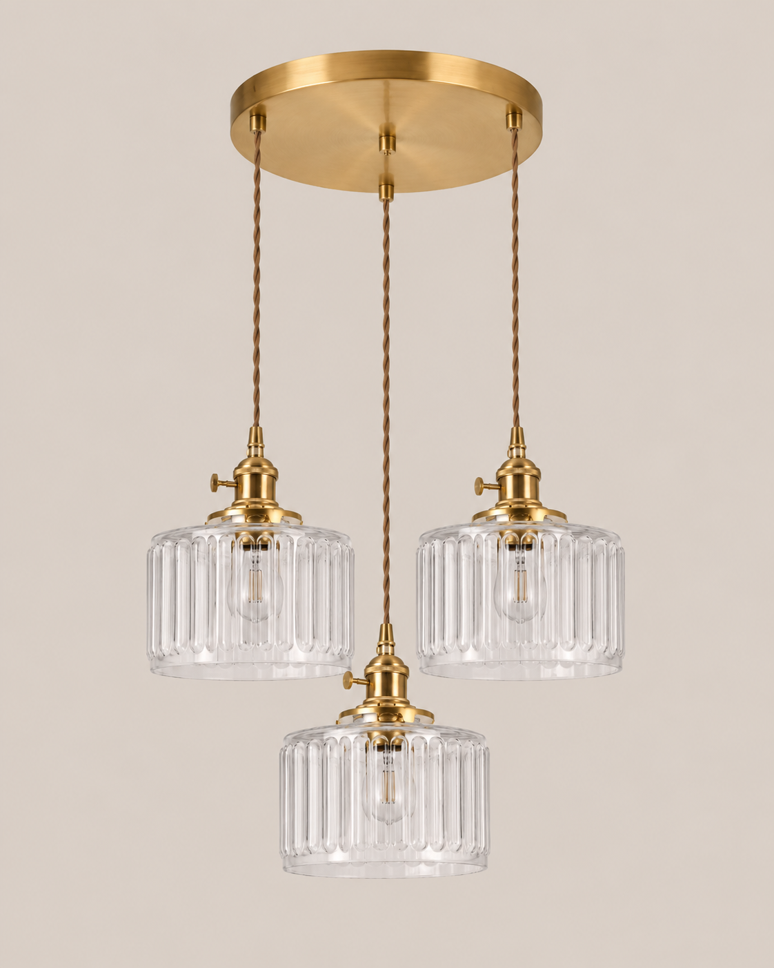 Emi | Fluted Glass Pendant Light
