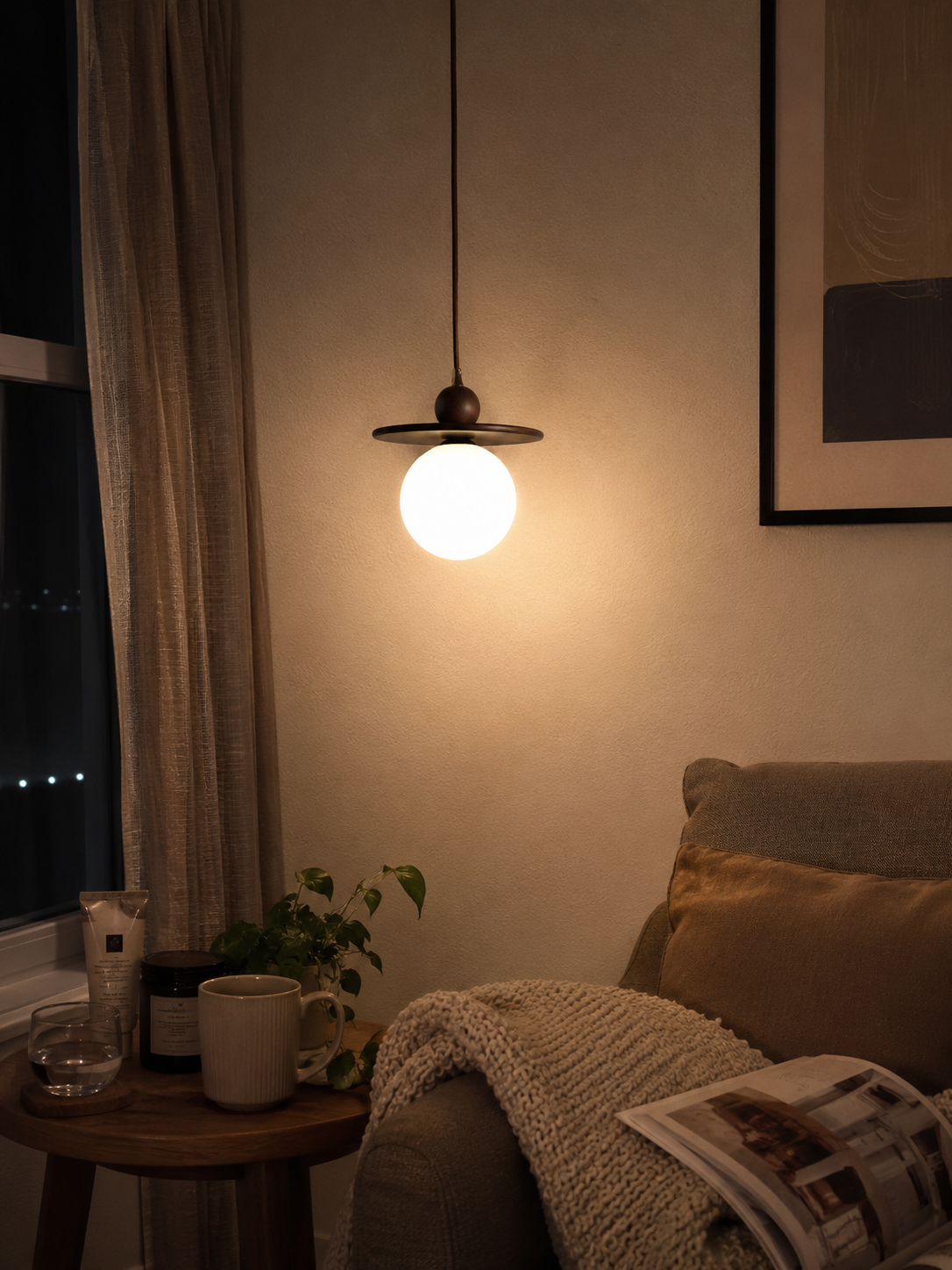 Alba | Nordic Glass Globe Pendant Light