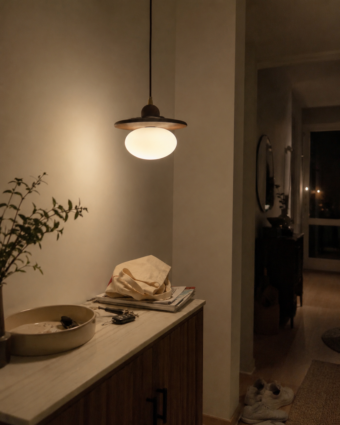 Alba | Nordic Glass Globe Pendant Light