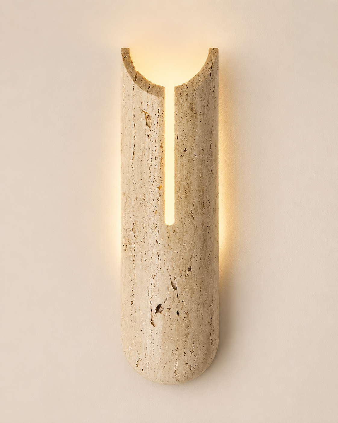 Fessa | Travertine Wall Sconce