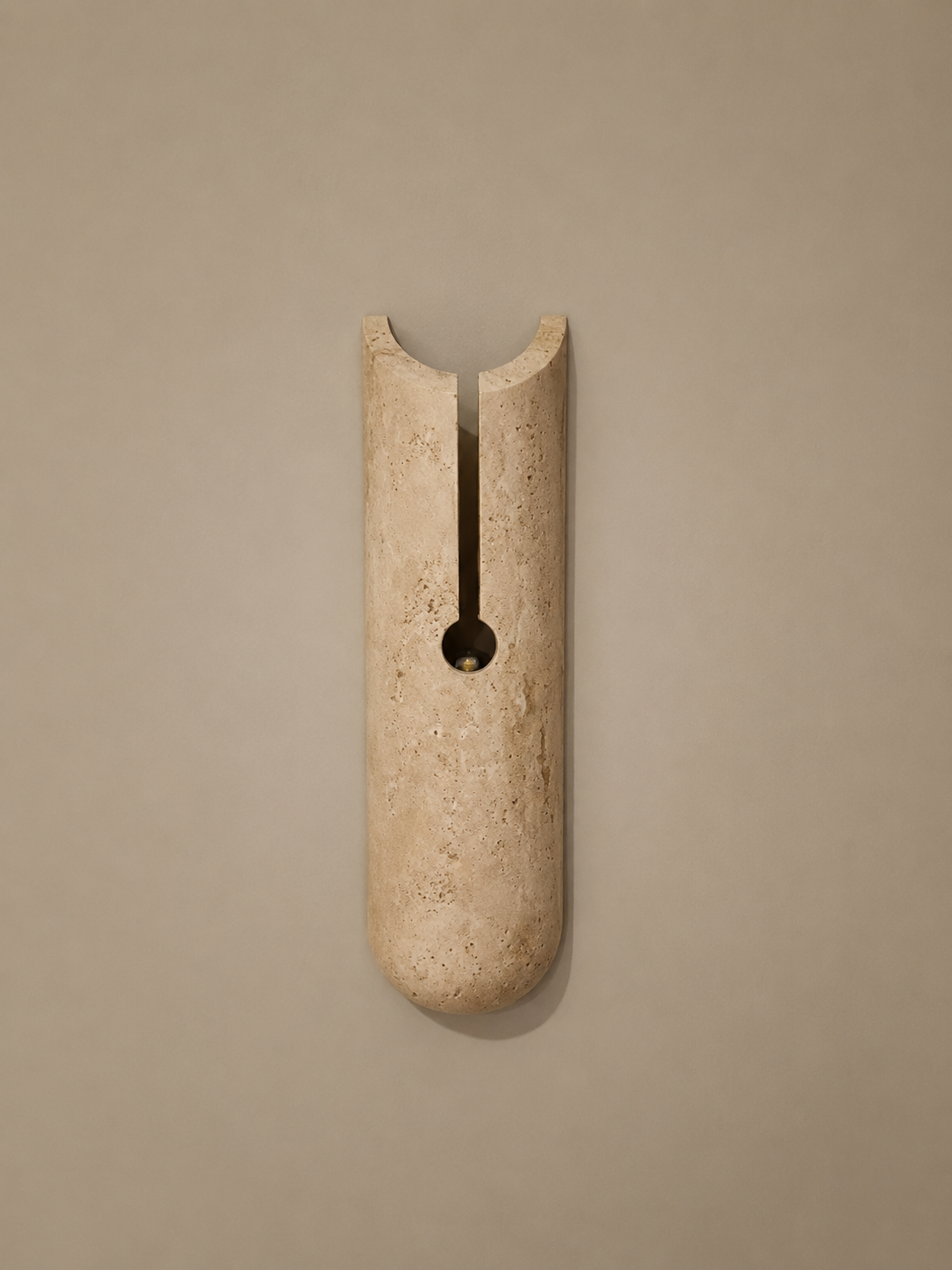 Fessa | Travertine Wall Sconce