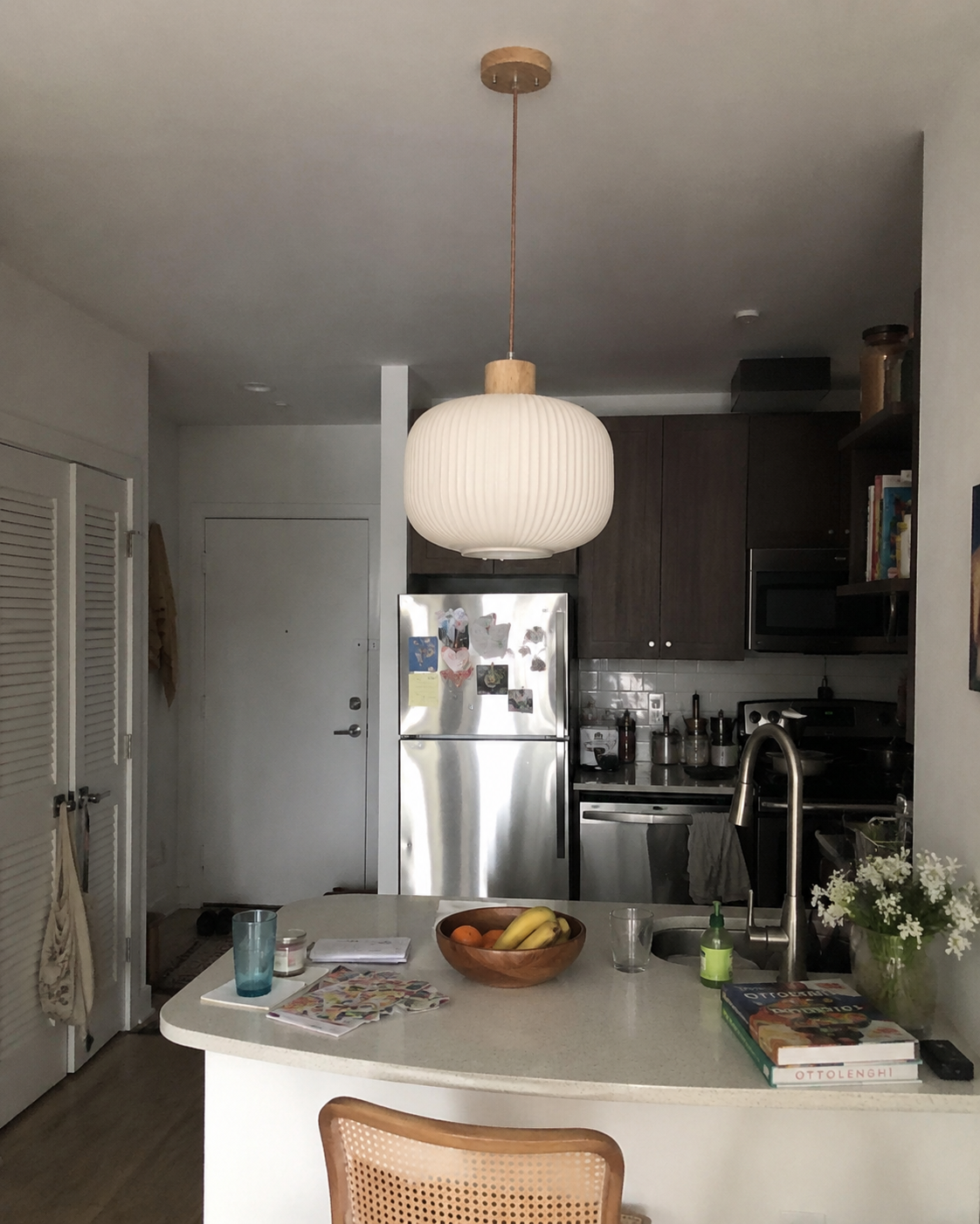 Mei | Ribbed Glass Lantern Pendant