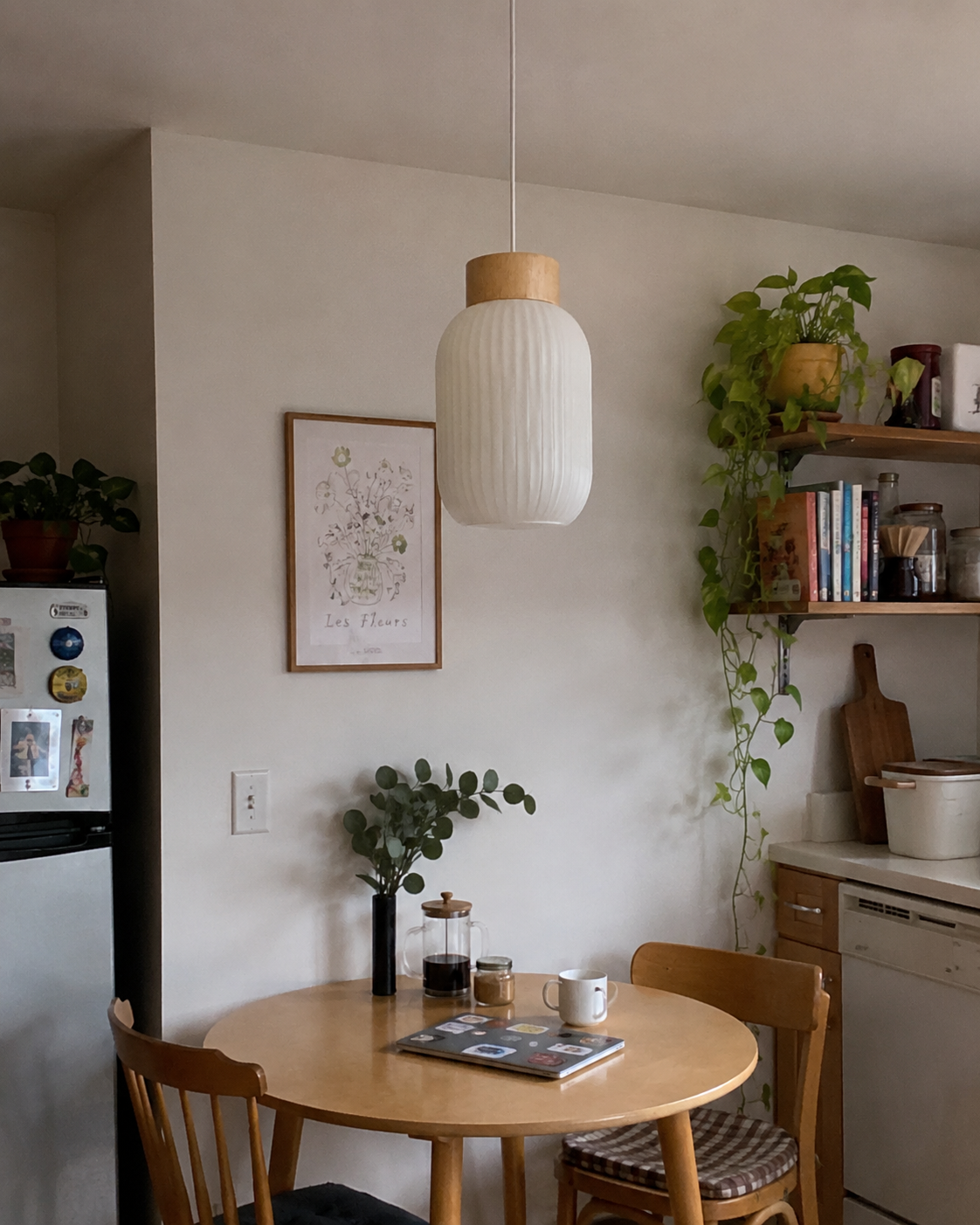 Mei | Ribbed Glass Lantern Pendant