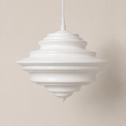 Astrid | Sculptural Ribbed Glass Pendant