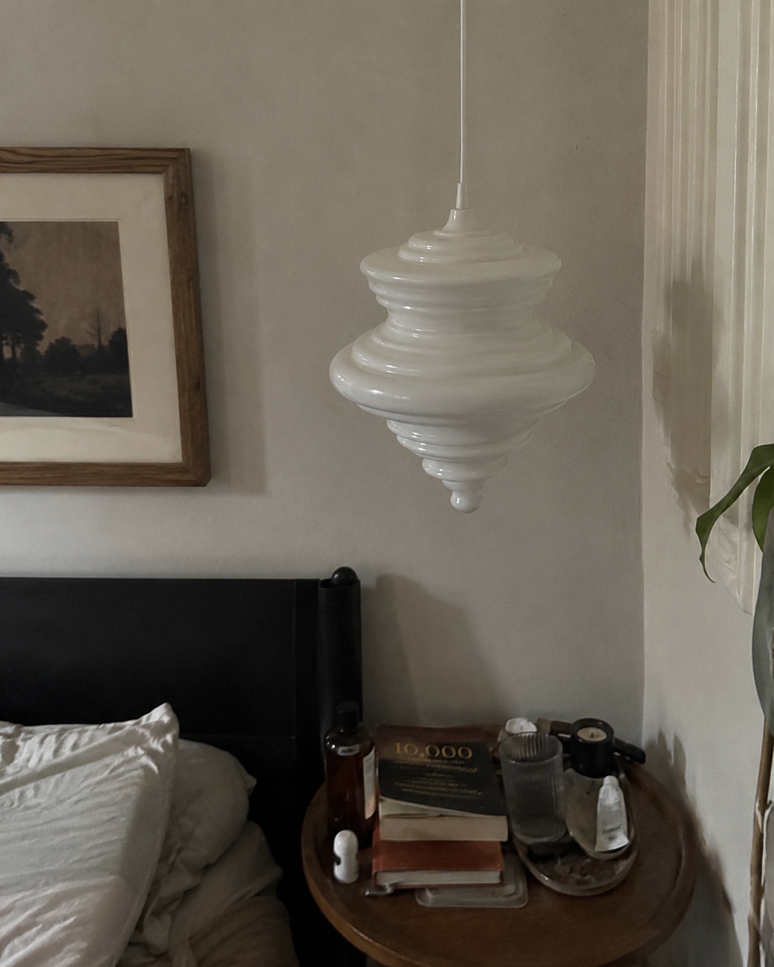 Astrid | Sculptural Ribbed Glass Pendant