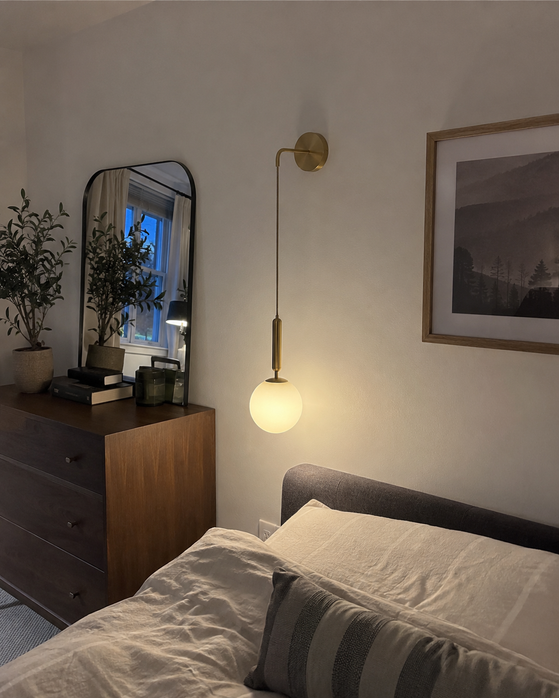 Juno | Long-Arm Globe Wall Sconce