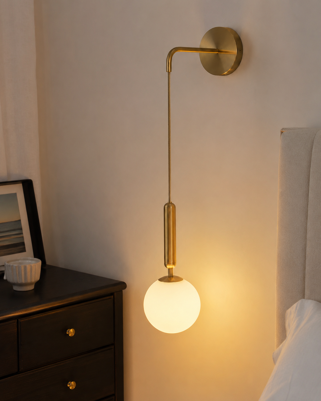 Juno | Long-Arm Globe Wall Sconce