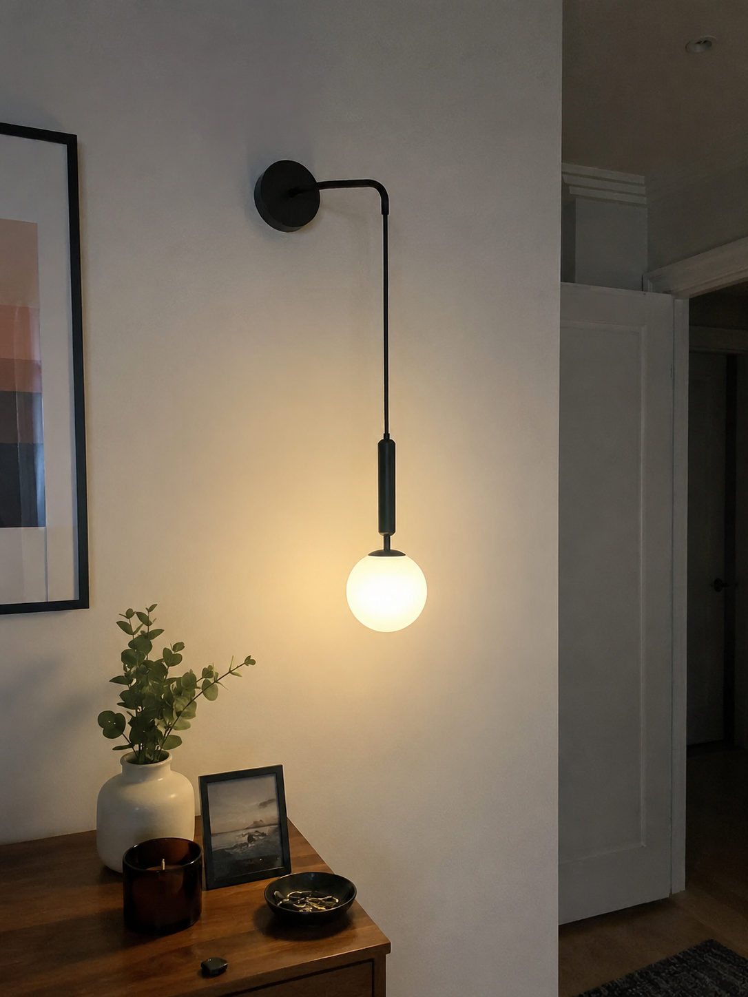 Juno | Long-Arm Globe Wall Sconce