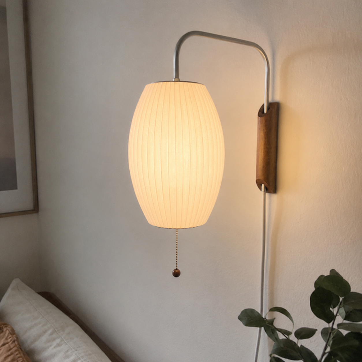 Kai | Silk Cocoon Wall Sconce
