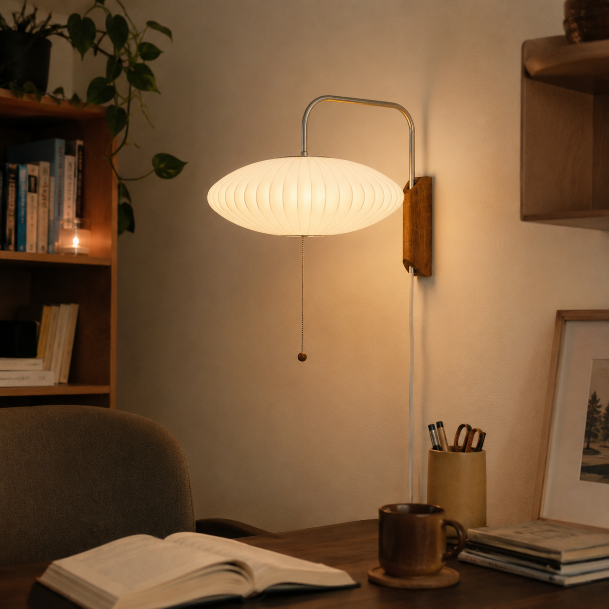 Kai | Silk Cocoon Wall Sconce