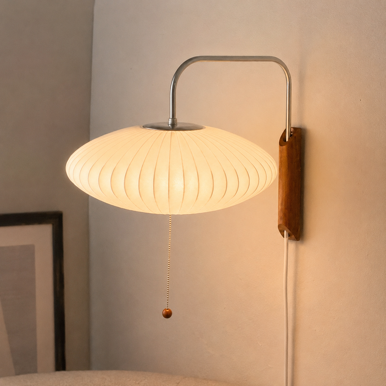 Kai | Silk Cocoon Wall Sconce