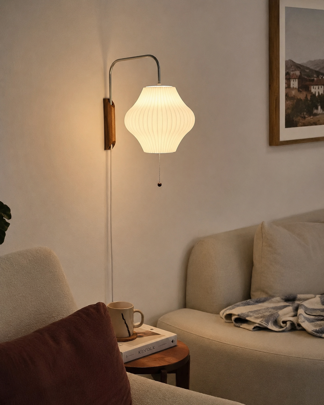 Kai | Silk Cocoon Wall Sconce