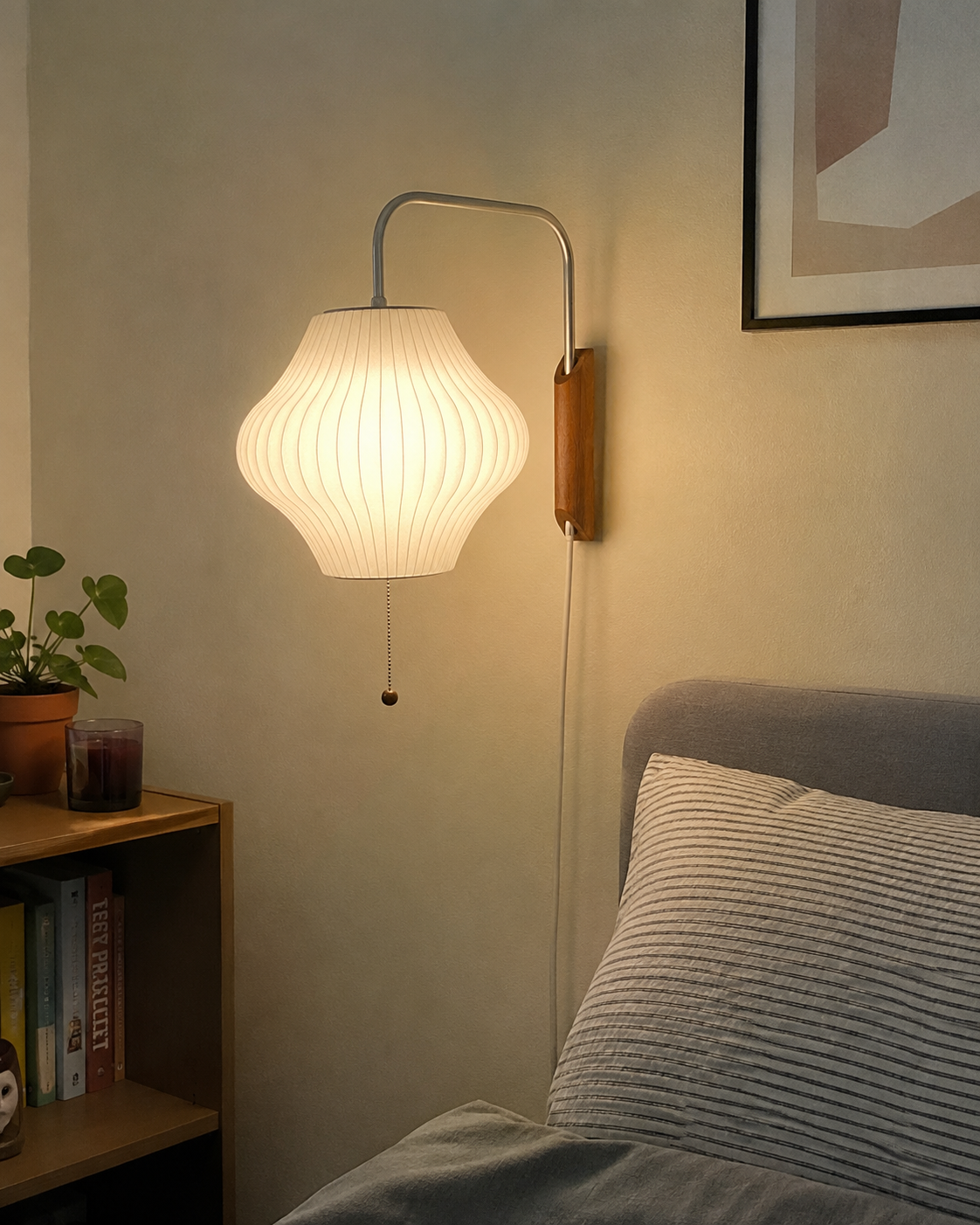Kai | Silk Cocoon Wall Sconce