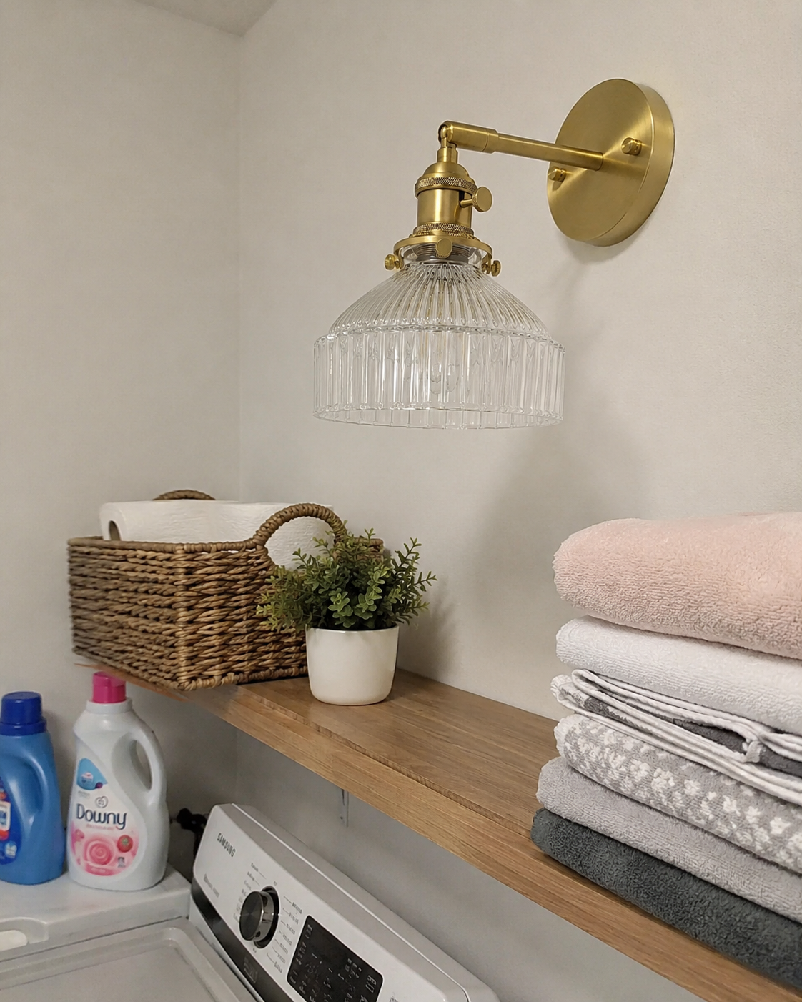 Celine | Ribbed Glass Wall Sconce