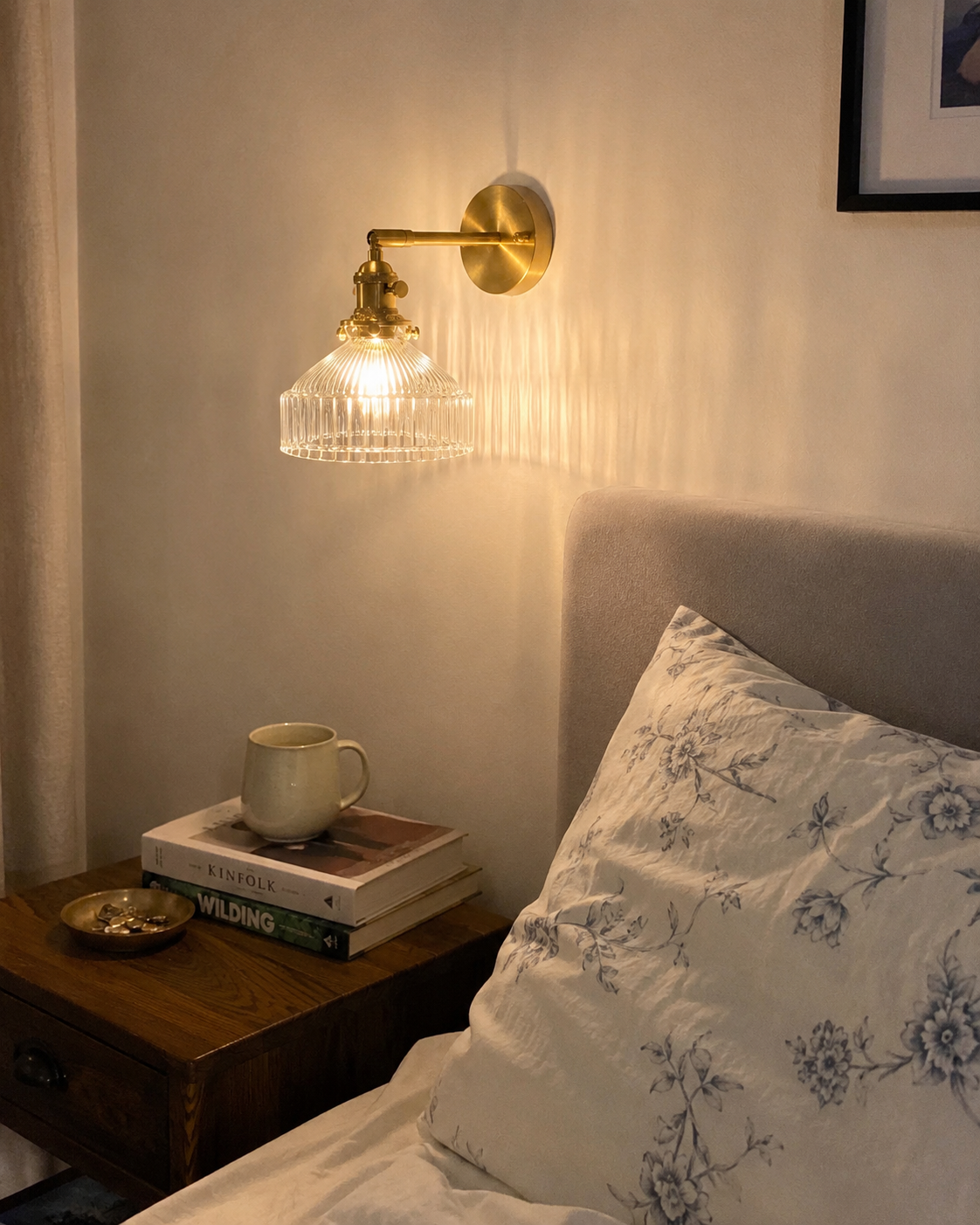Celine | Ribbed Glass Wall Sconce