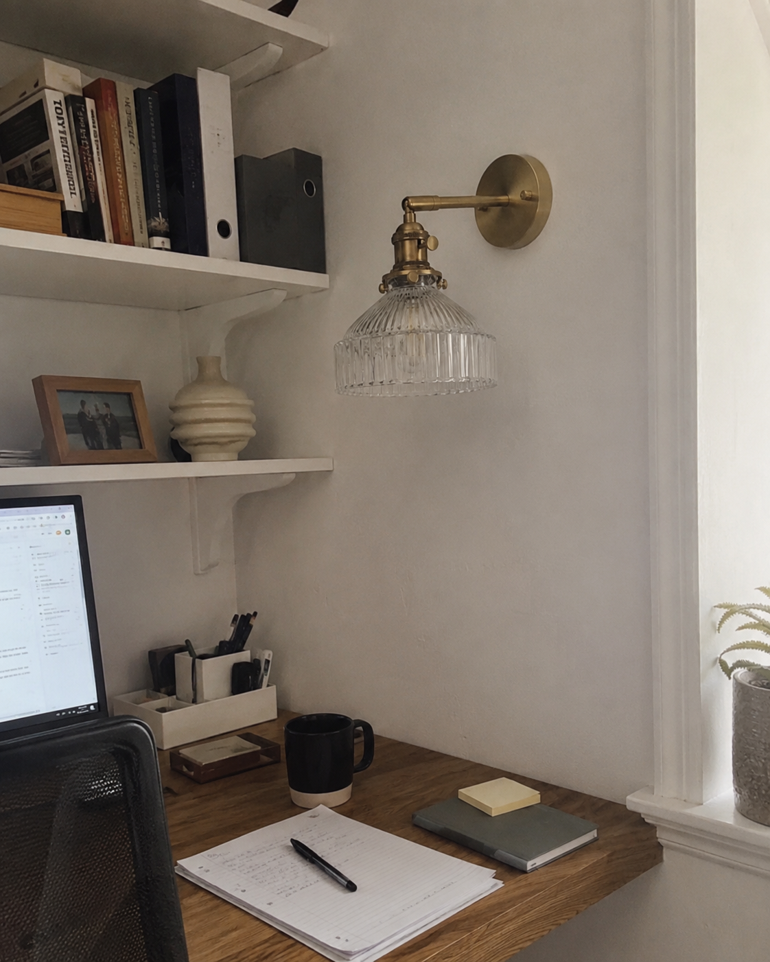 Celine | Ribbed Glass Wall Sconce