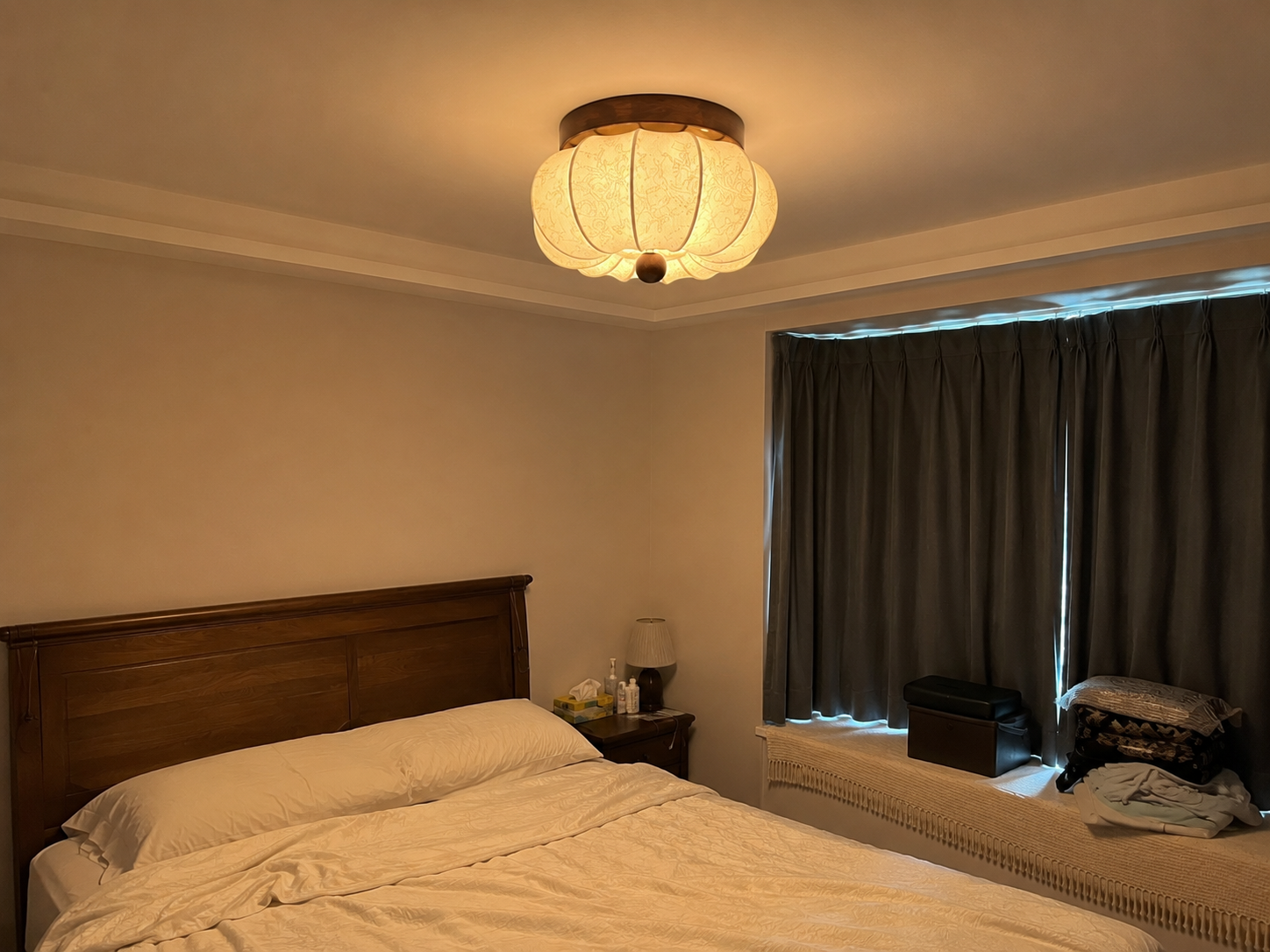 Claire | Pleated Petal Ceiling Light