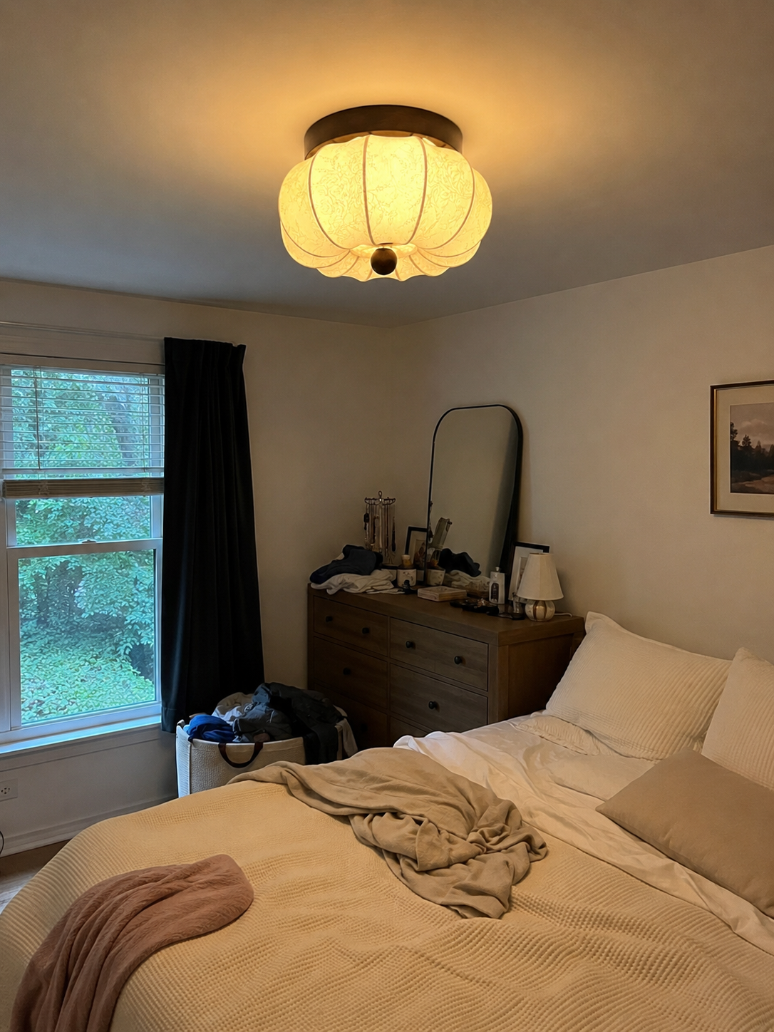 Claire | Pleated Petal Ceiling Light