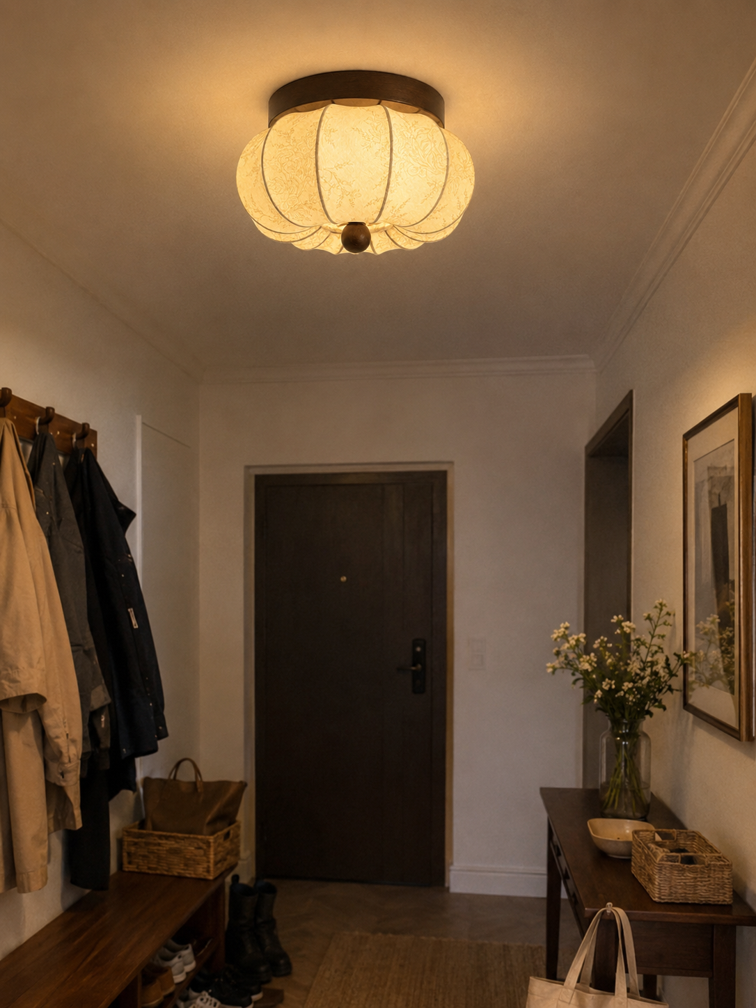 Claire | Pleated Petal Ceiling Light