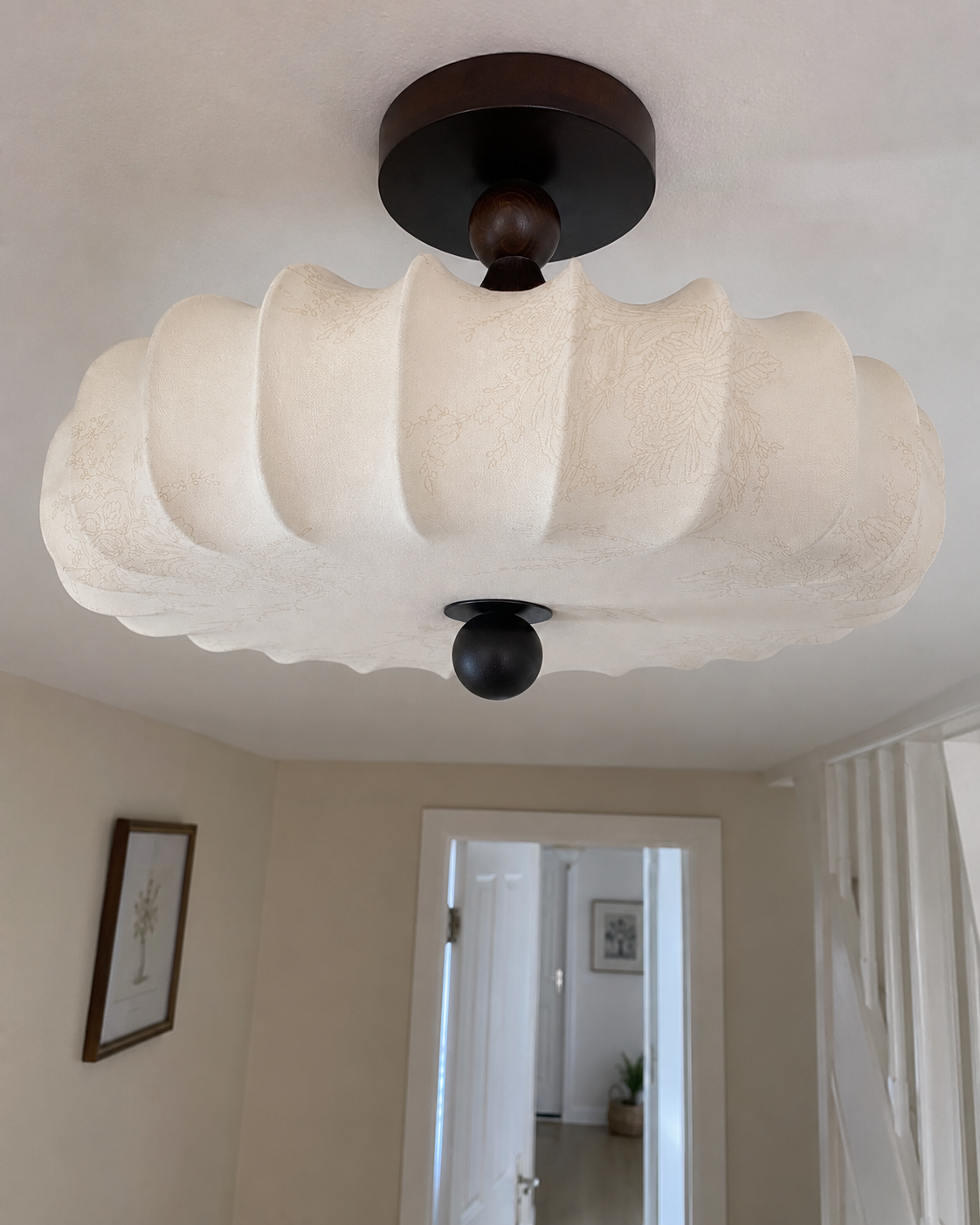 Amelie | Pleated Petal Flush Mount