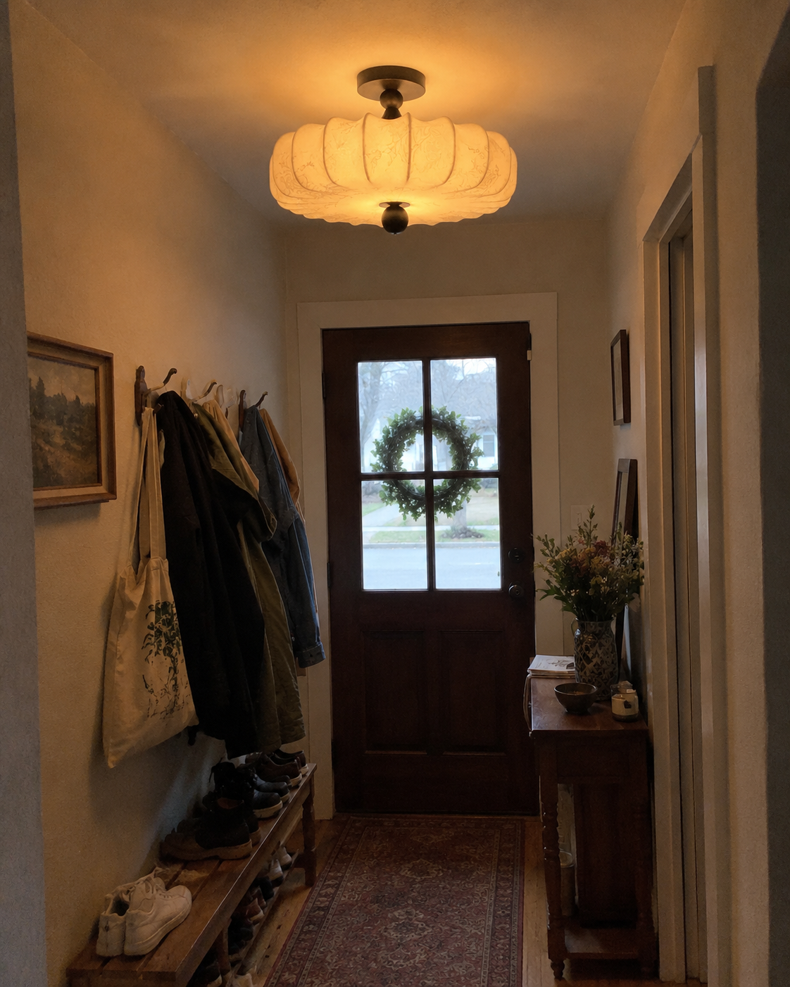 Amelie | Pleated Petal Flush Mount