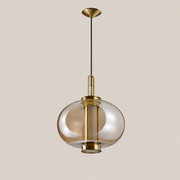 Genevieve | Amber Glass Lantern Pendant