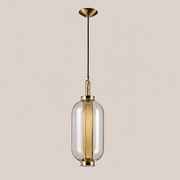 Isabelle | Amber Glass Lantern Pendant