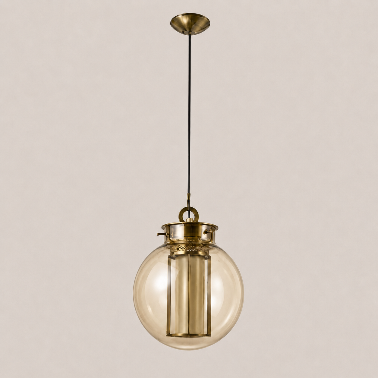 Camilla | Amber Glass Lantern Pendant