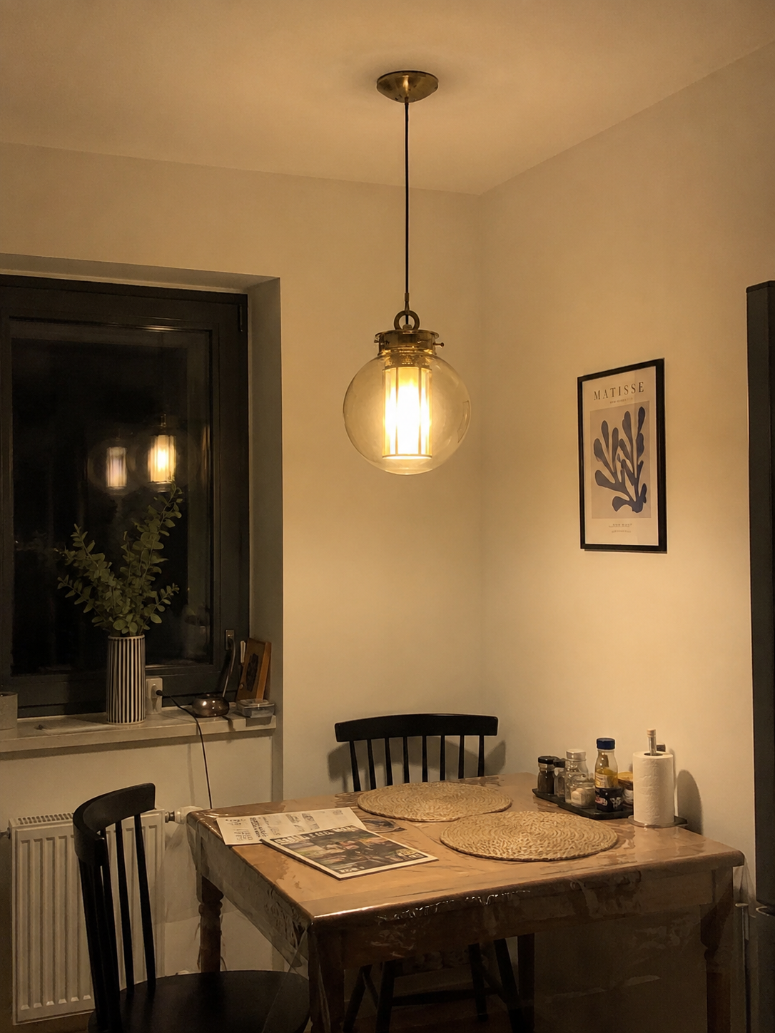 Camilla | Amber Glass Lantern Pendant