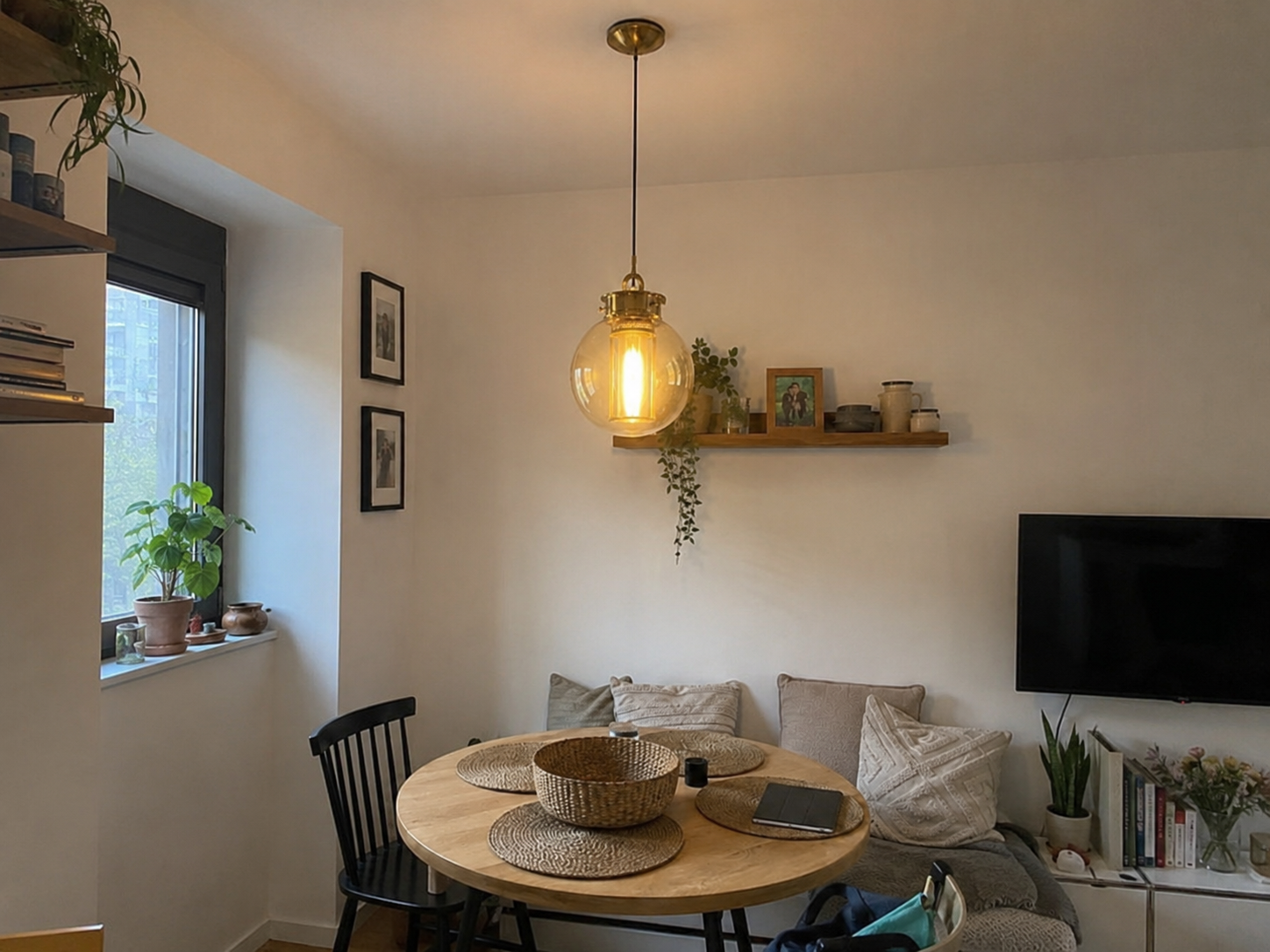 Camilla | Amber Glass Lantern Pendant