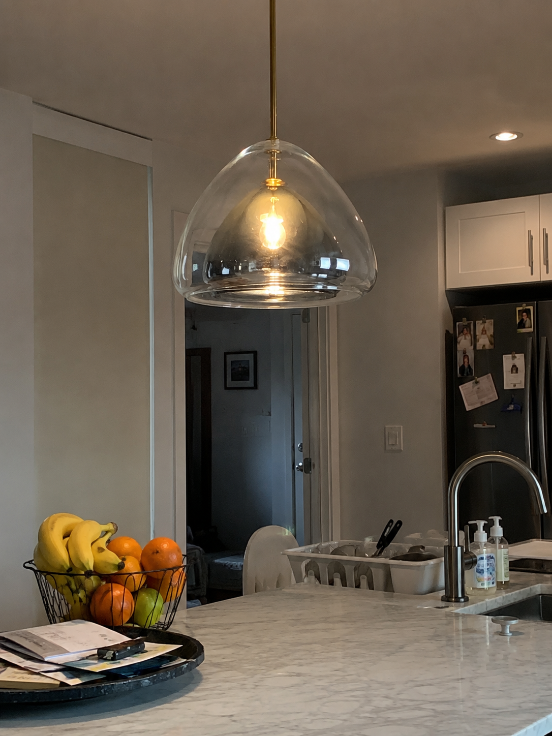 Delphine | Double-Shell Glass Pendant