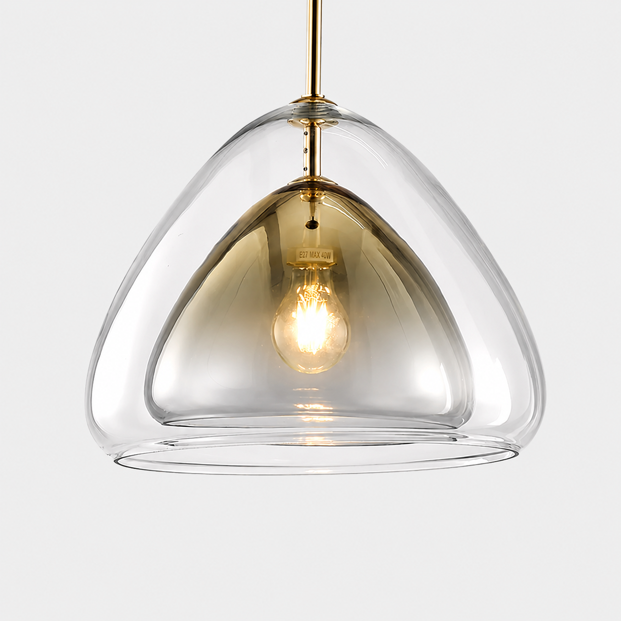 Delphine | Double-Shell Glass Pendant