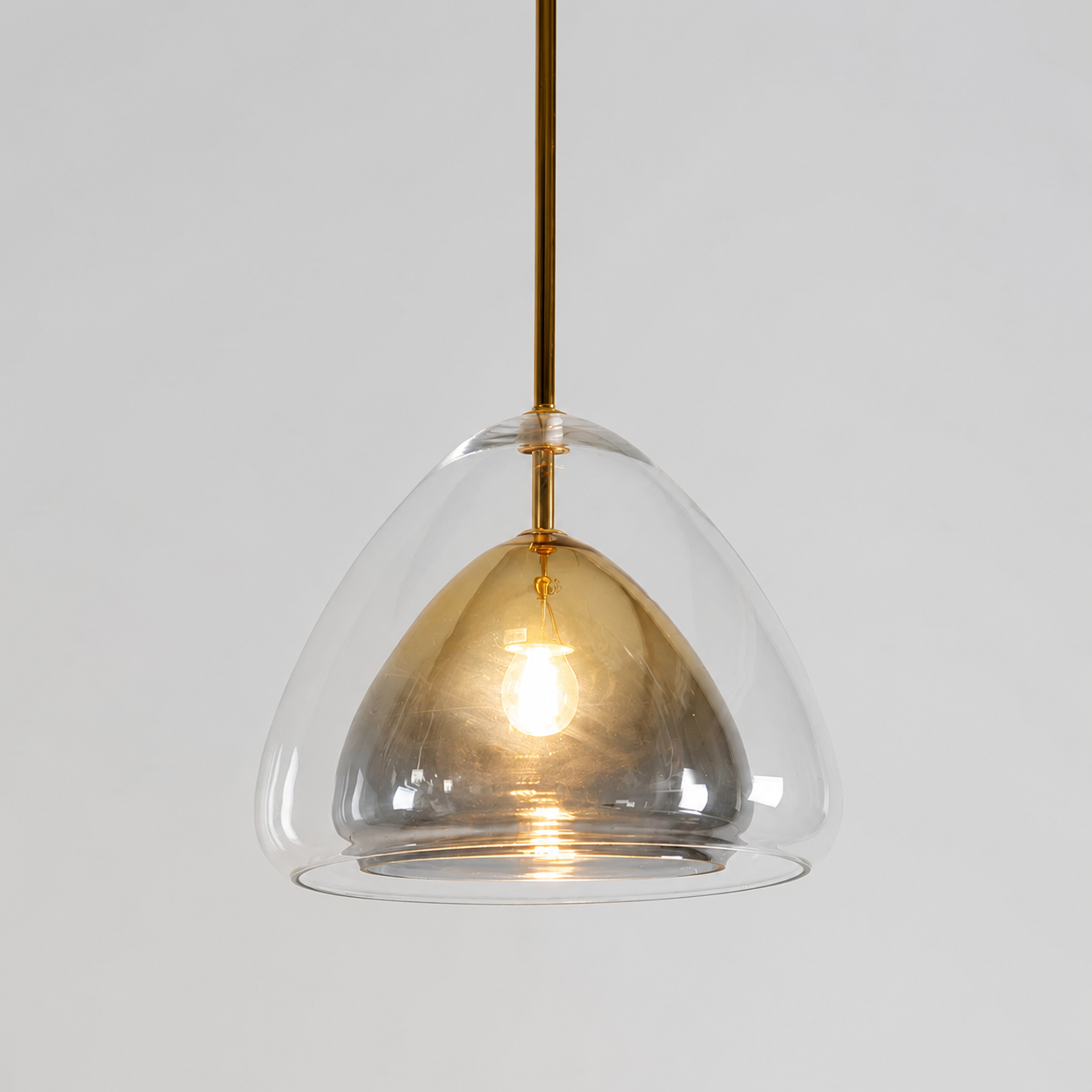 Delphine | Double-Shell Glass Pendant