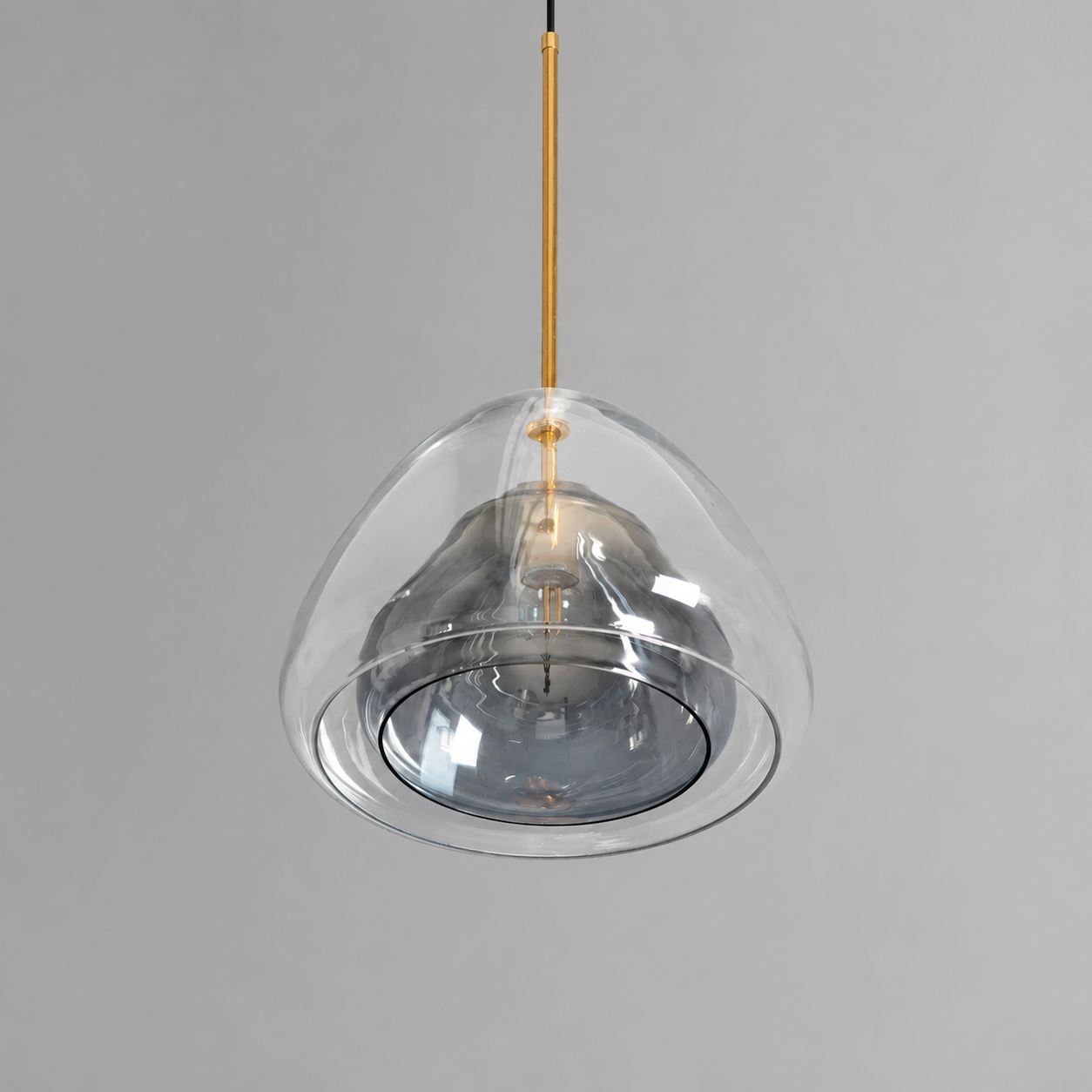 Delphine | Double-Shell Glass Pendant