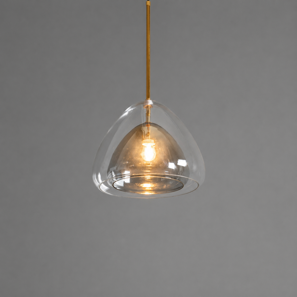 Delphine | Double-Shell Glass Pendant