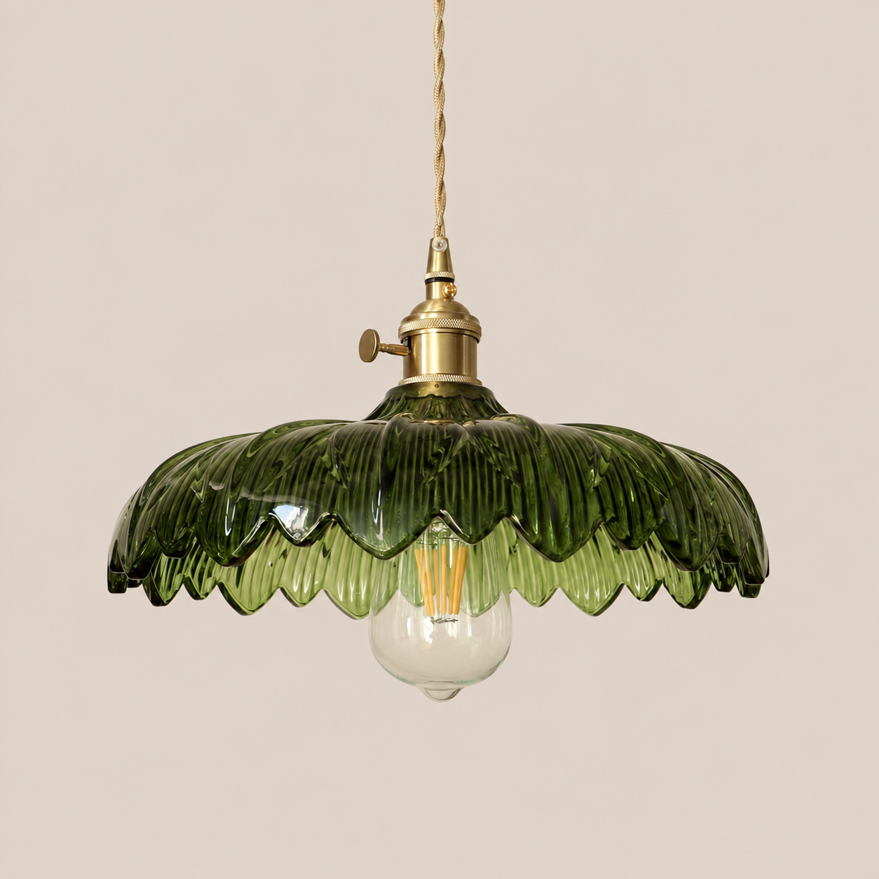 Beatrice | Vintage Brass Glass Sconce