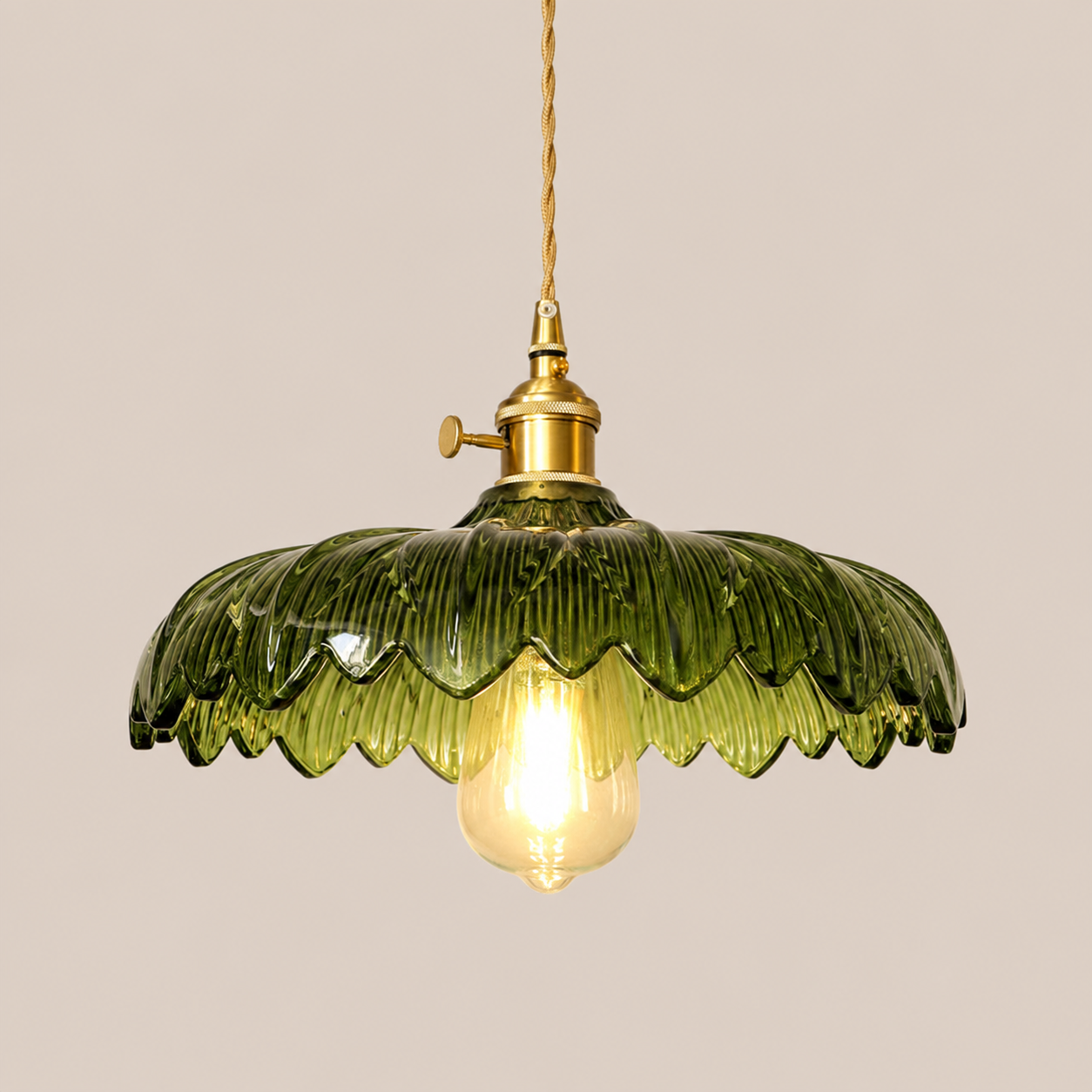 Beatrice | Vintage Brass Glass Sconce