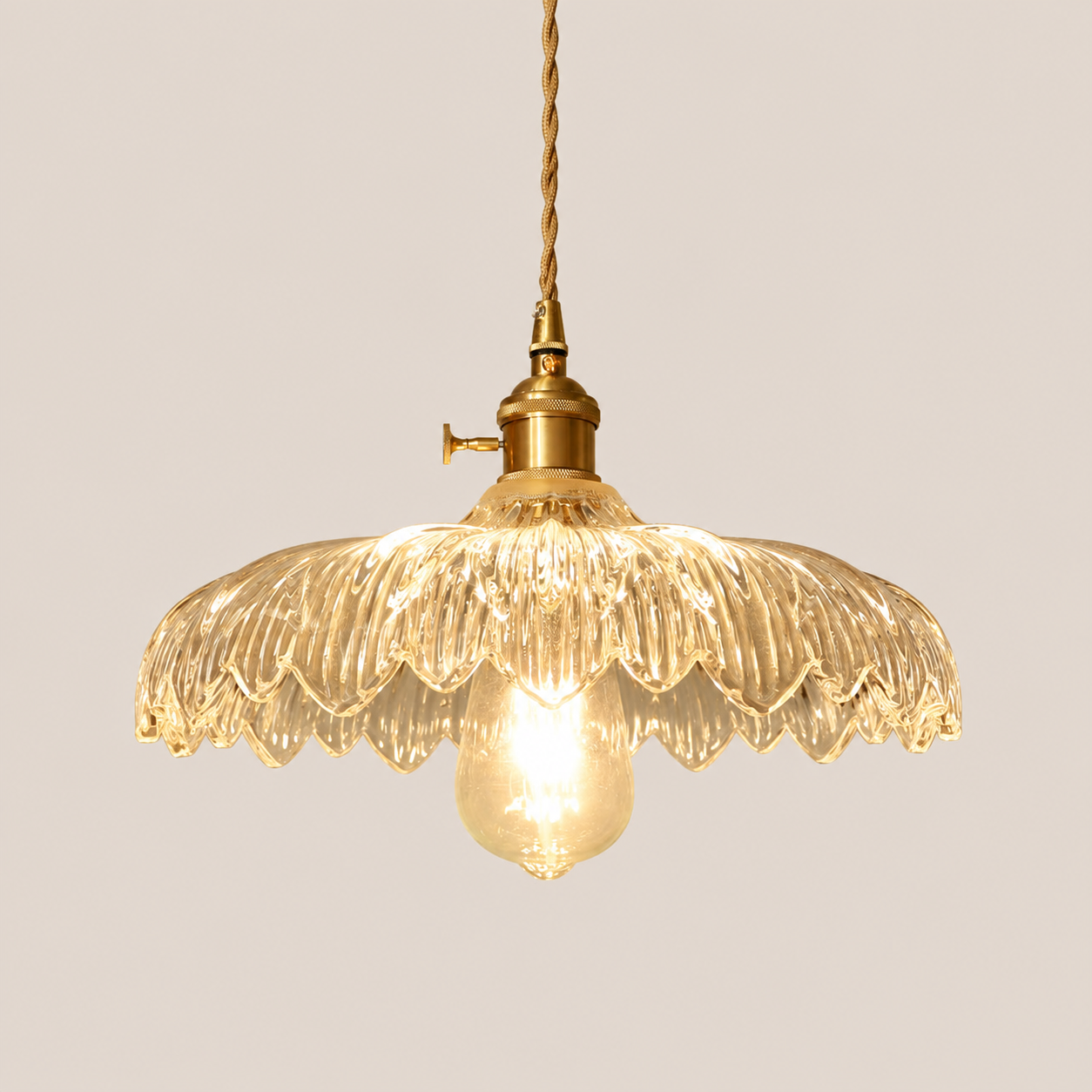 Beatrice | Vintage Brass Glass Sconce