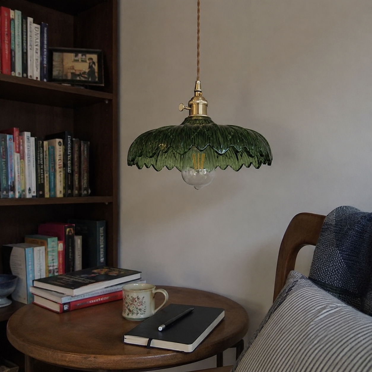 Beatrice | Vintage Brass Glass Sconce