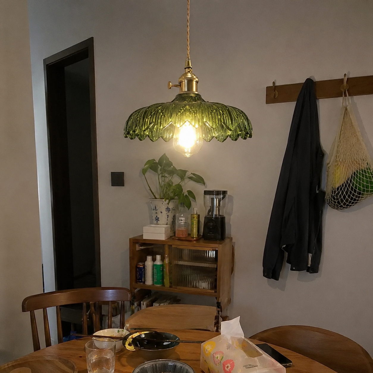 Beatrice | Vintage Brass Glass Sconce