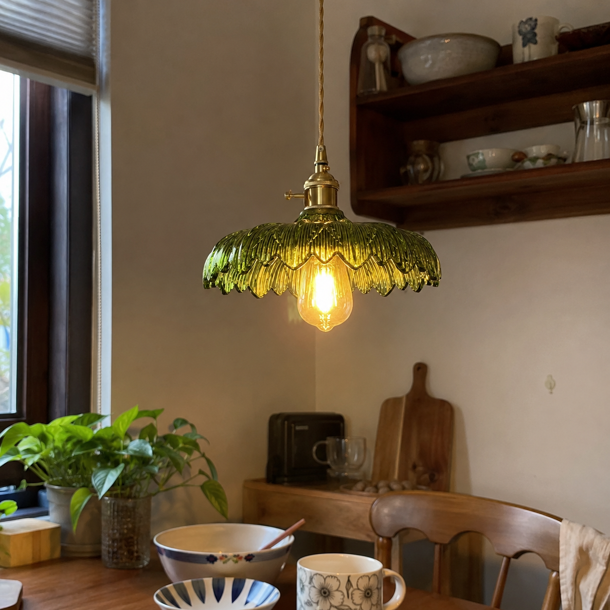 Beatrice | Vintage Brass Glass Sconce