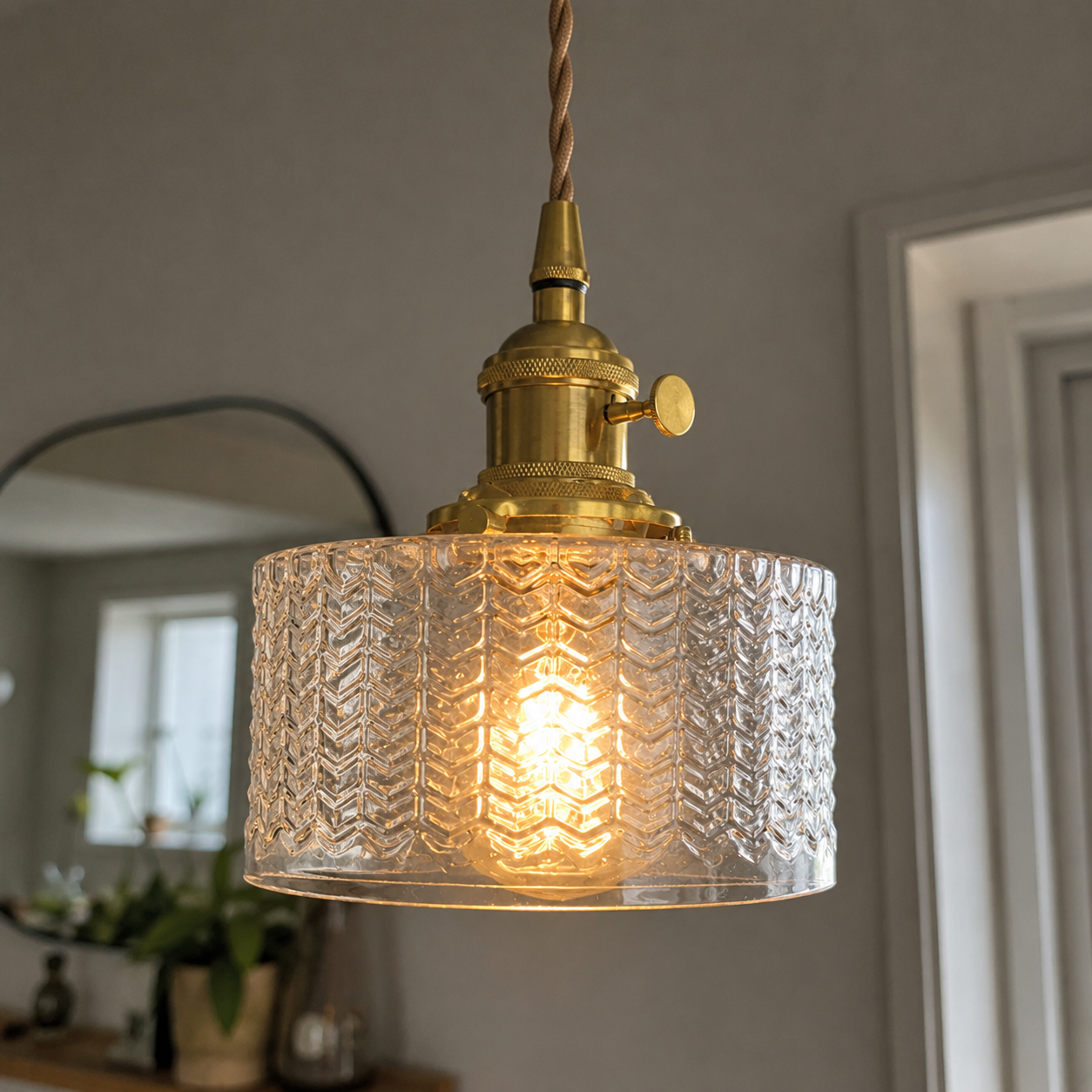 Aurelie | Cafe Glass Pendant