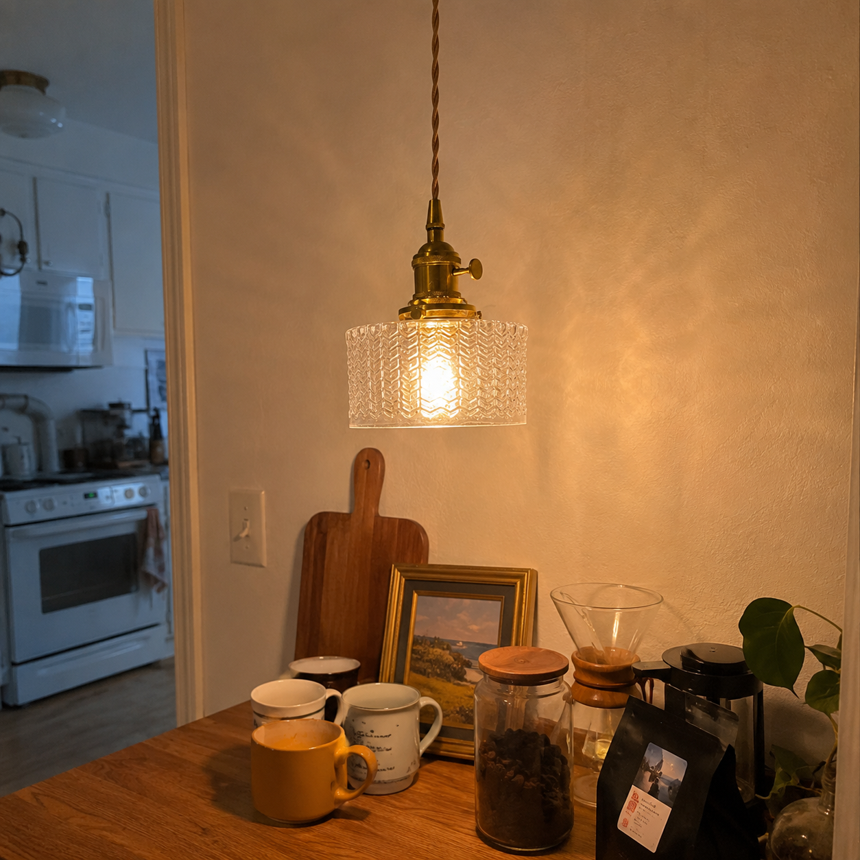 Aurelie | Cafe Glass Pendant